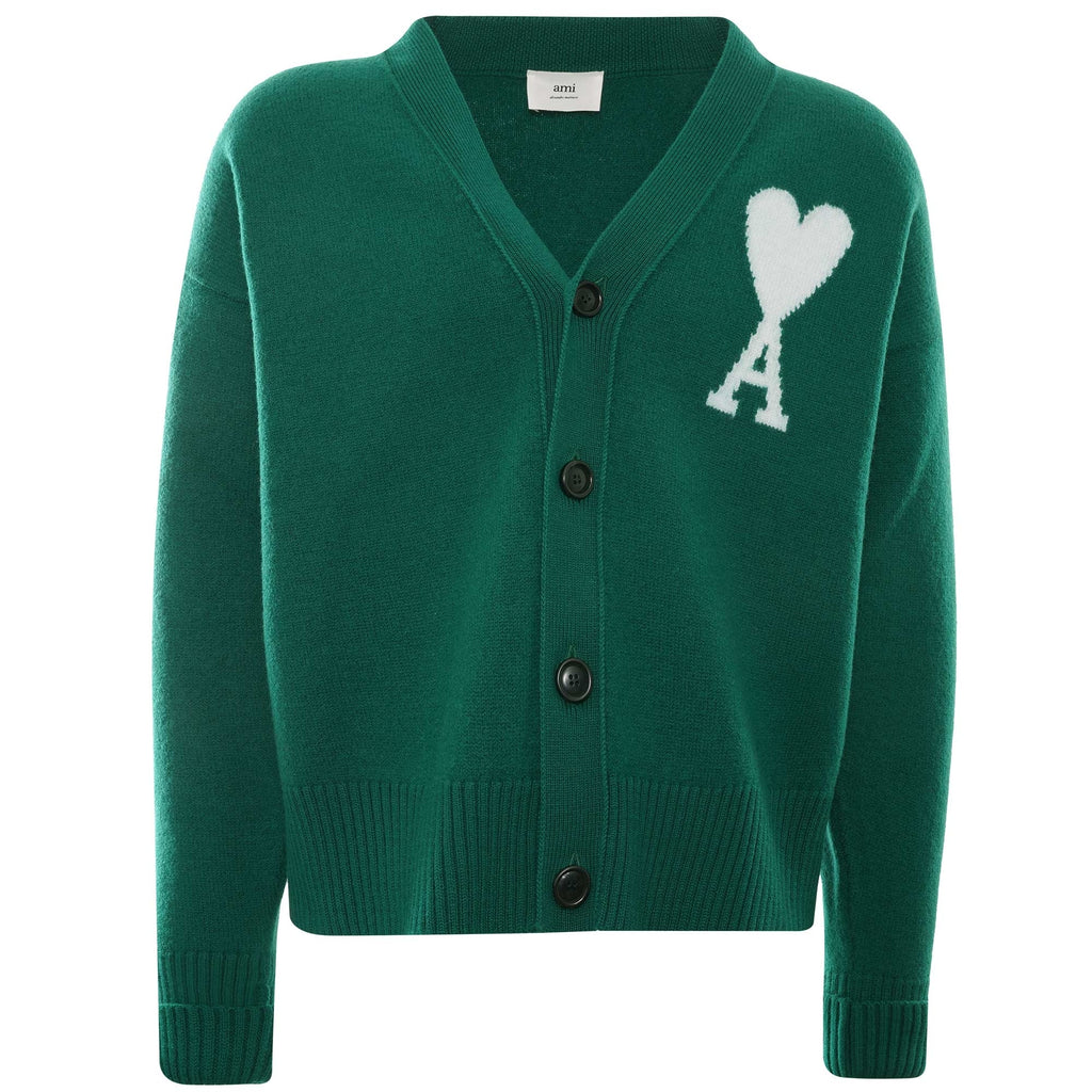 AMI Oversize Cardigan - Green