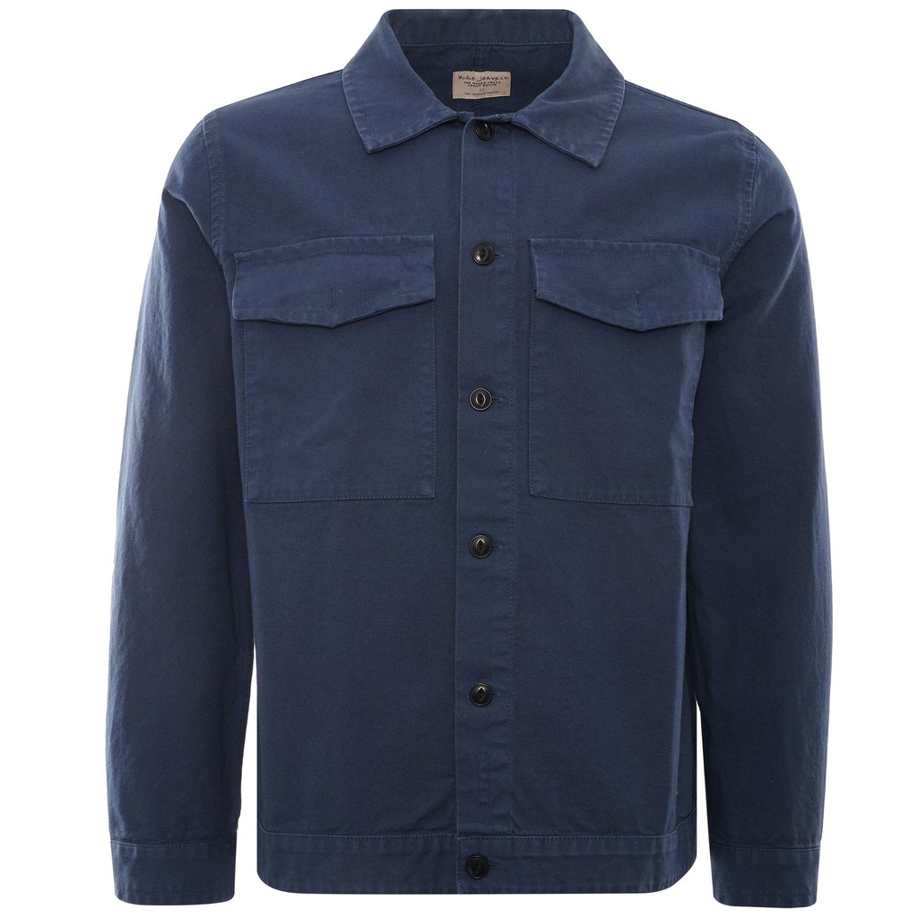 Colin Canvas Overshirt - Indigo
