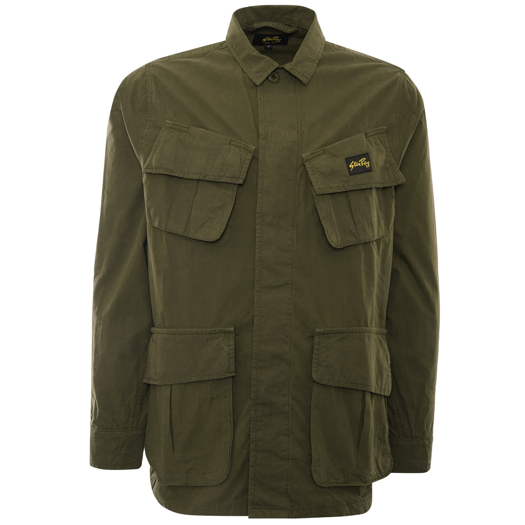 Tropical Jacket - Olive Poplin