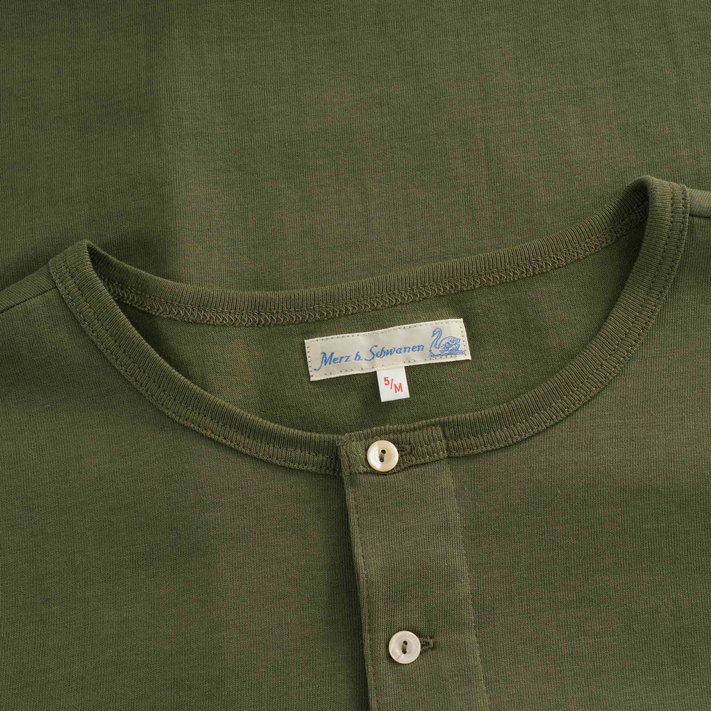 Henley T-Shirt - Army Green