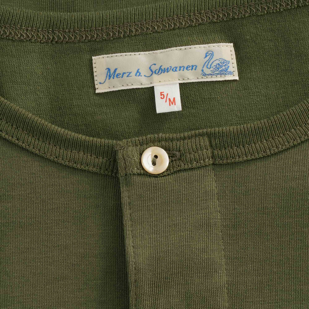 Henley T-Shirt - Army Green