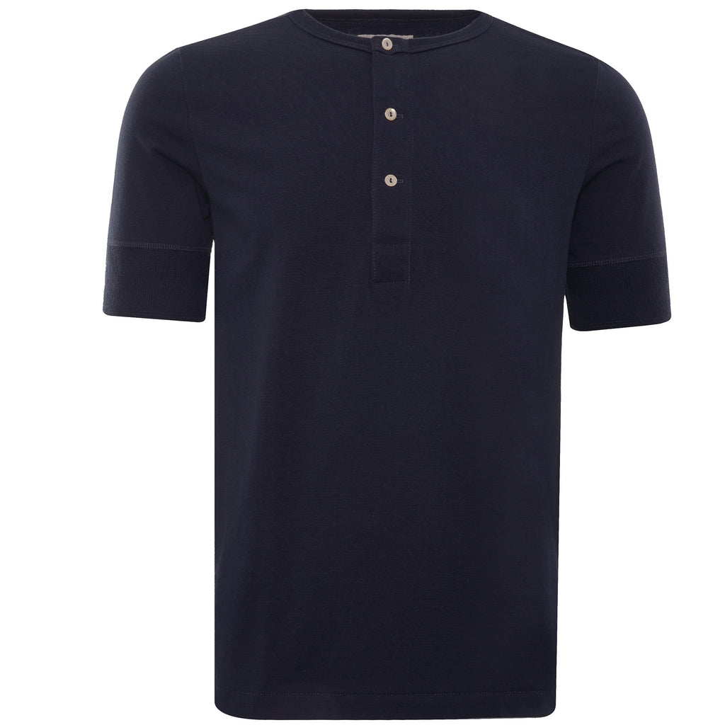 Henley T-Shirt - Ink Blue