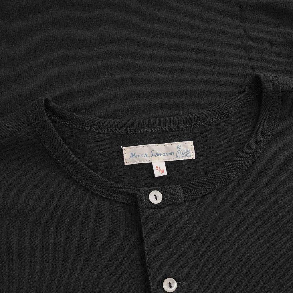 Henley T-Shirt - Deep Black