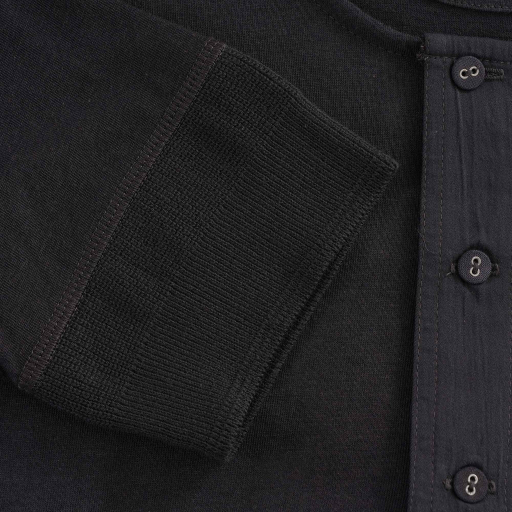 Button Facing T-Shirt - Charcoal