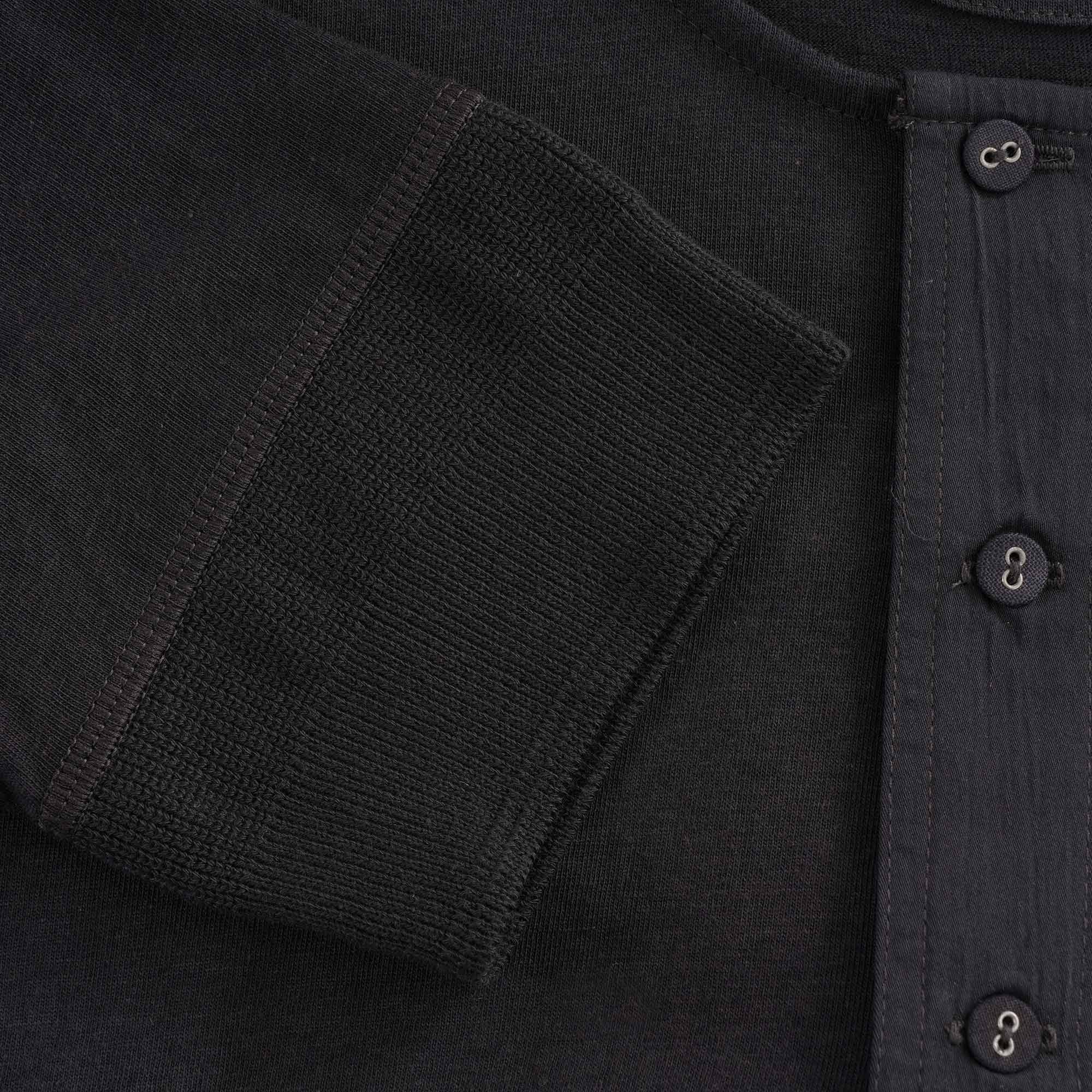 Button Facing T-Shirt - Charcoal