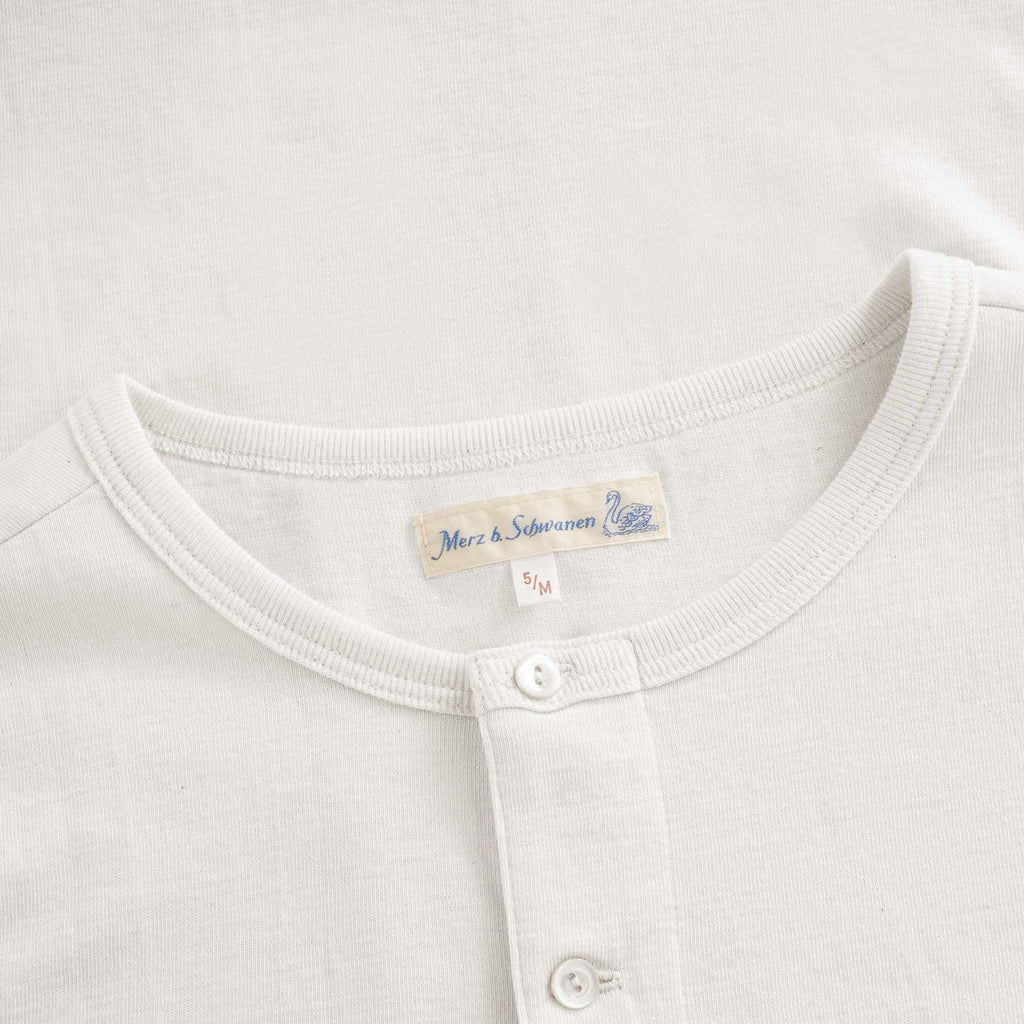 Button Facing T-Shirt - White