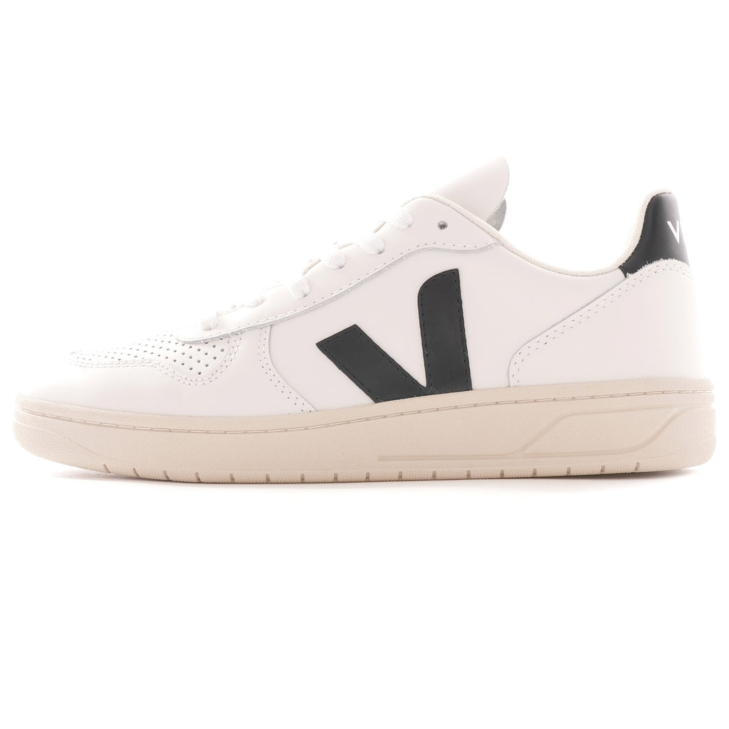 V-10 Leather - White and Black