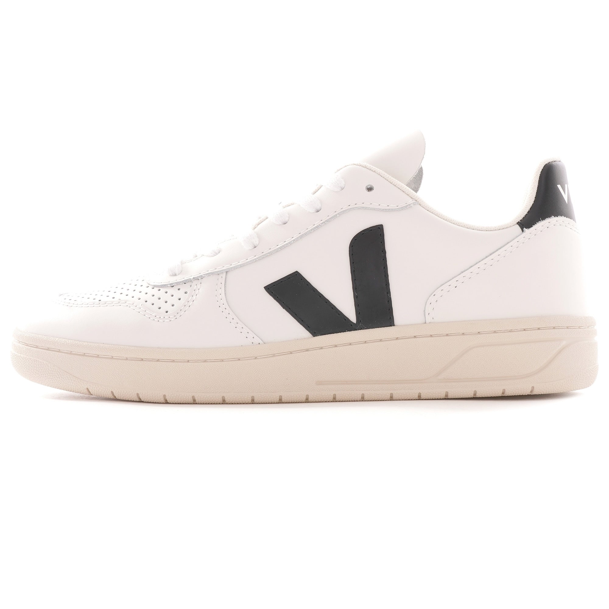 V-10 Leather - White and Black