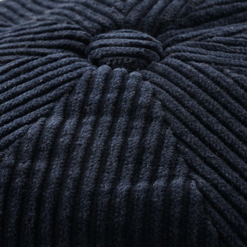Stetson Hats Hatteras Wide Corduroy Flat Cap - Navy