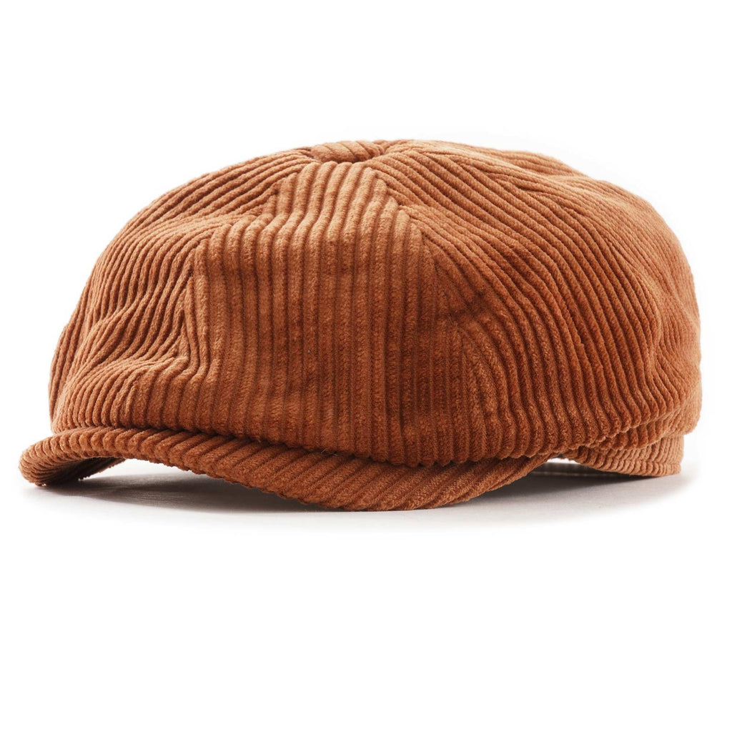 Stetson Hats Hatteras Wide Corduroy Flat Cap - Rust