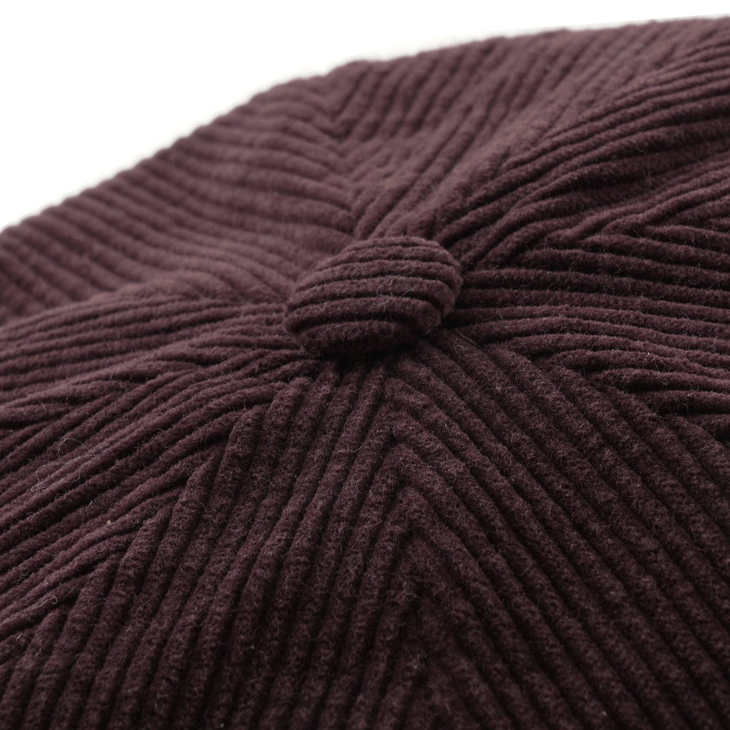 Stetson Hats Hatteras Wide Corduroy Flat Cap - Wine