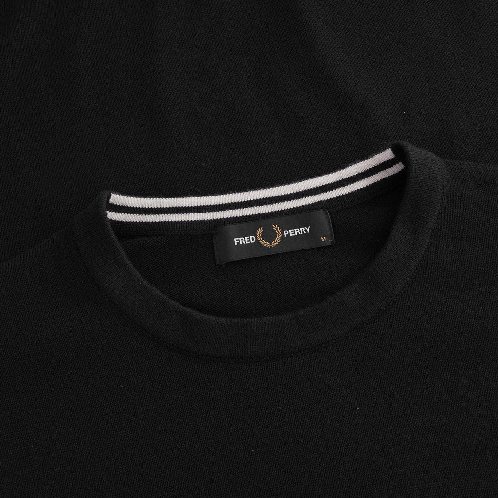 Fred Perry Classic Crew Neck Jumper - Black