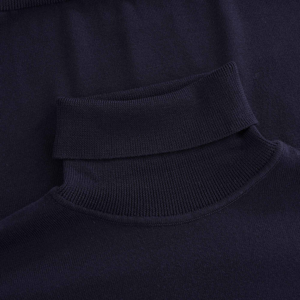 Roll Neck Jumper - Navy