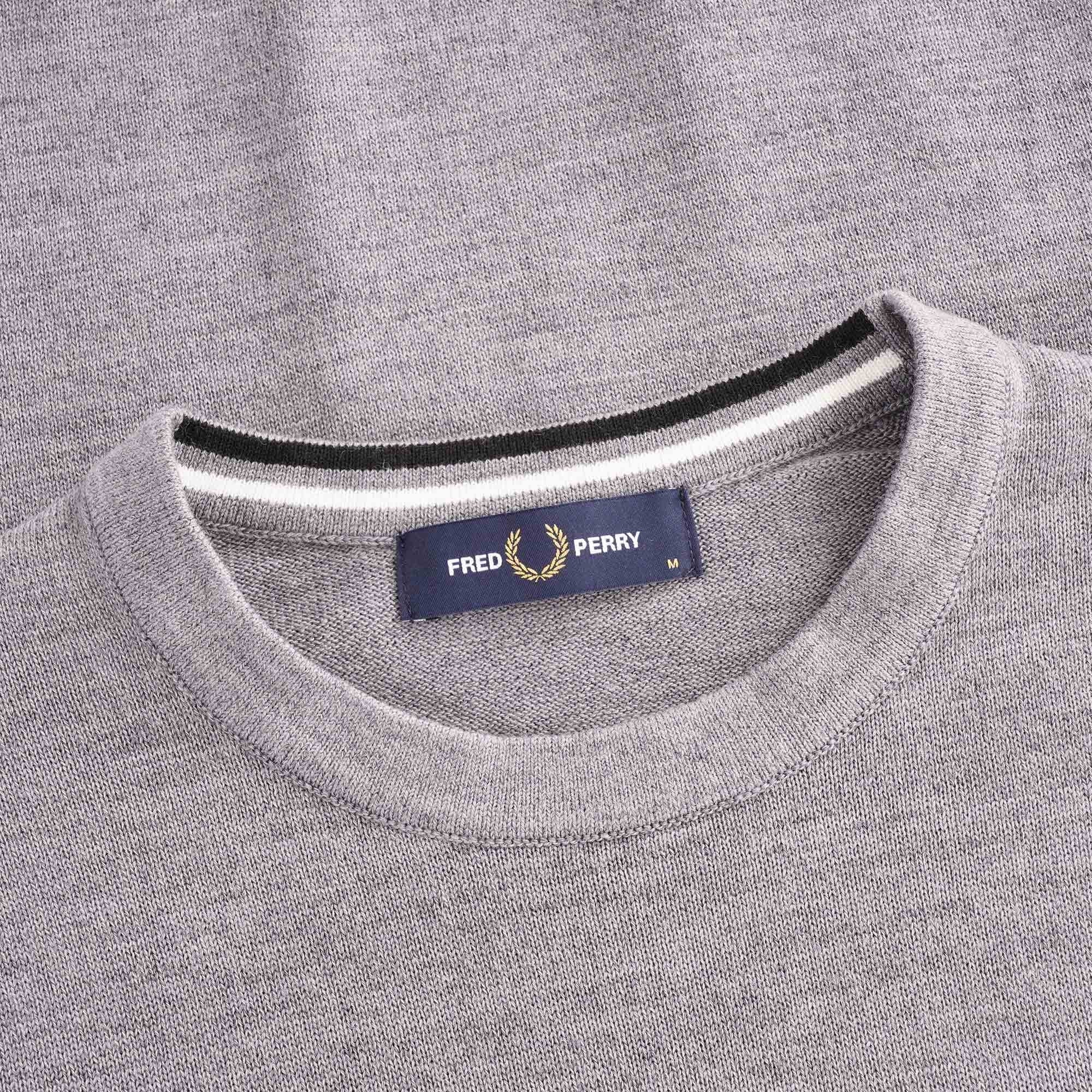 Fred Perry Classic Crew Neck Jumper - Grey Marl