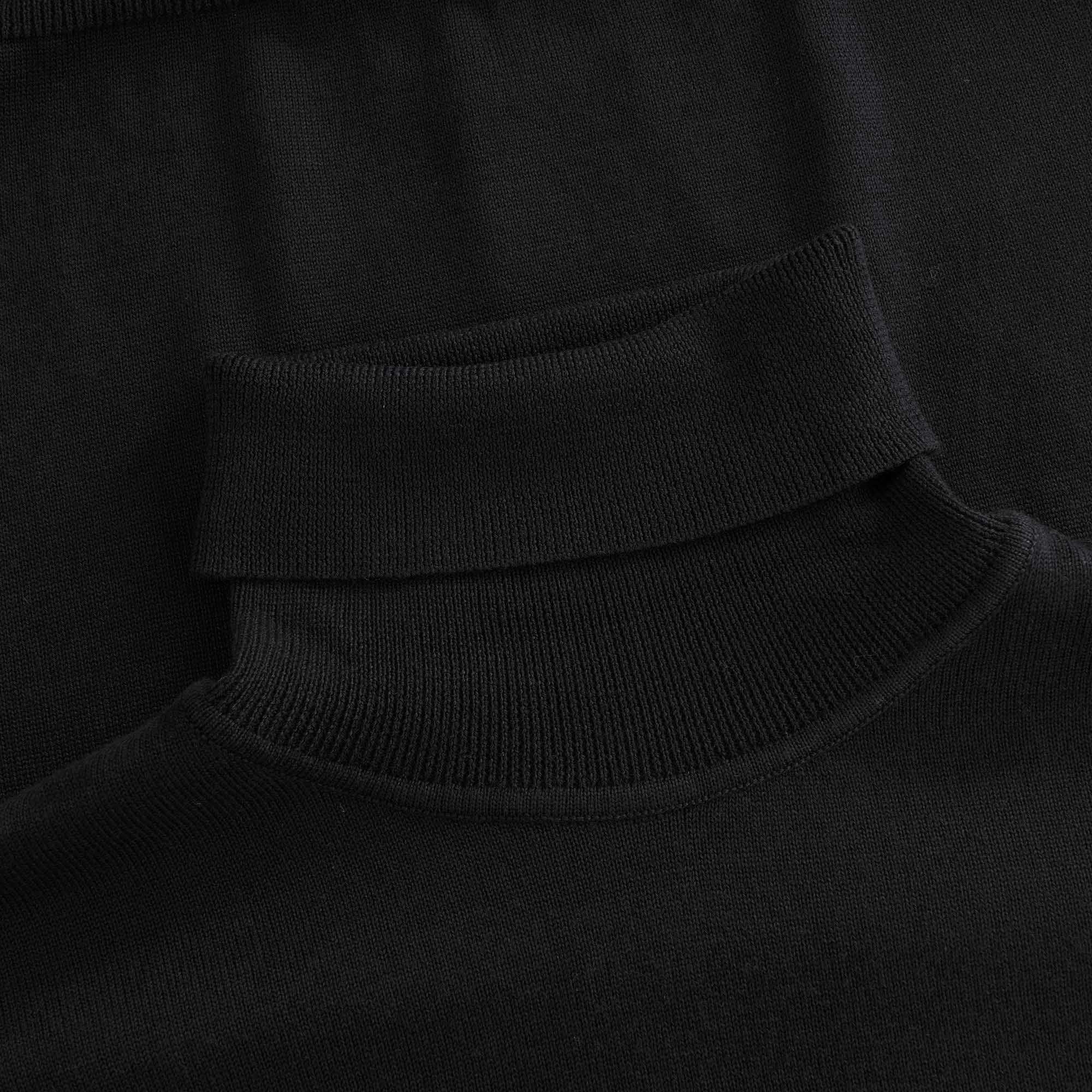 Roll Neck Jumper - Black