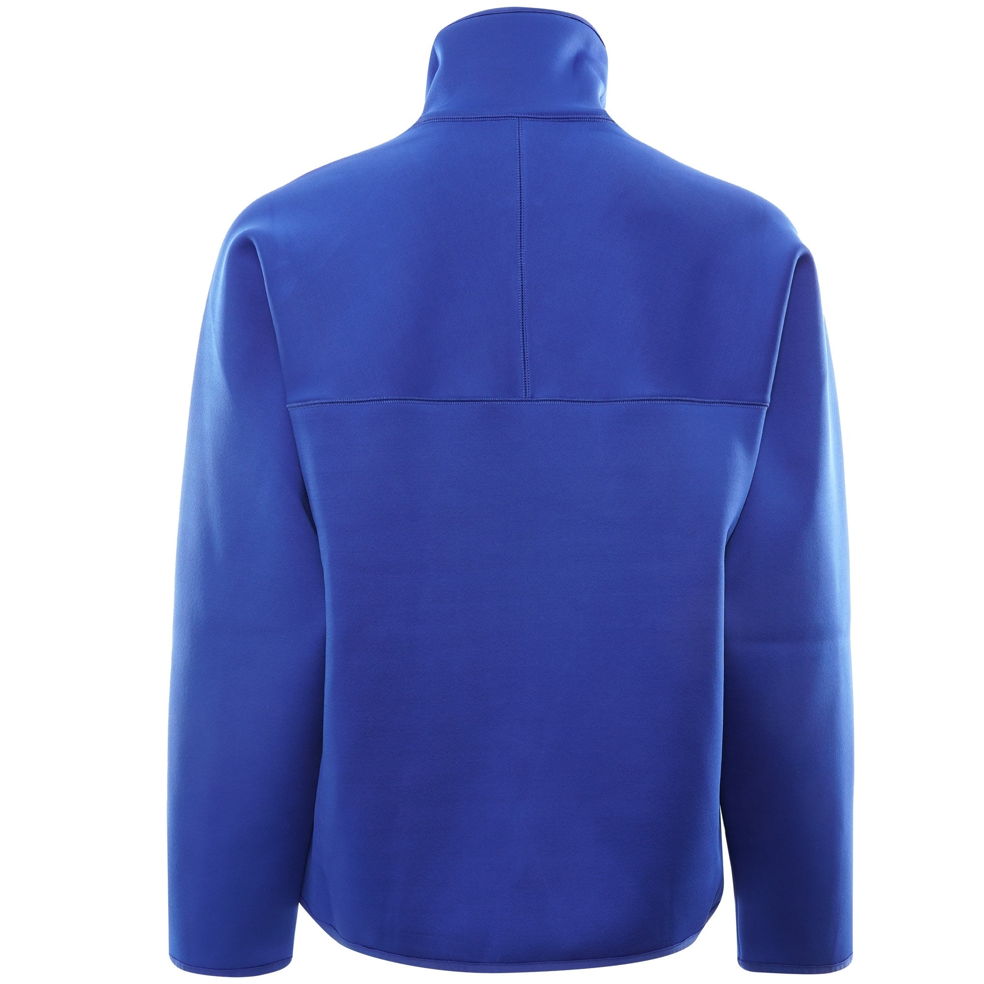 AMI Embroidered Half-Zip Sweatshirt - Royal Blue