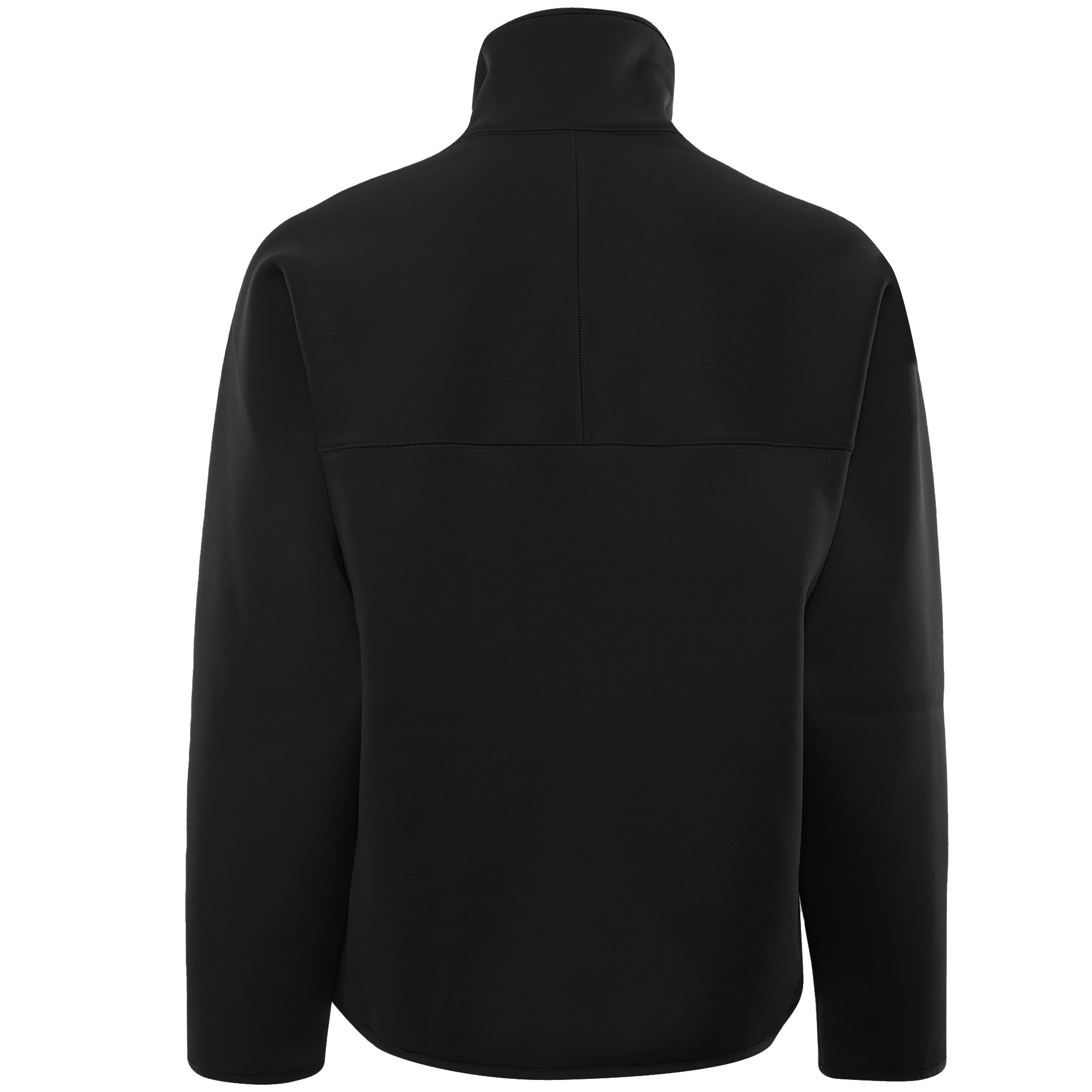 AMI Embroidered Half-Zip Sweatshirt - Black