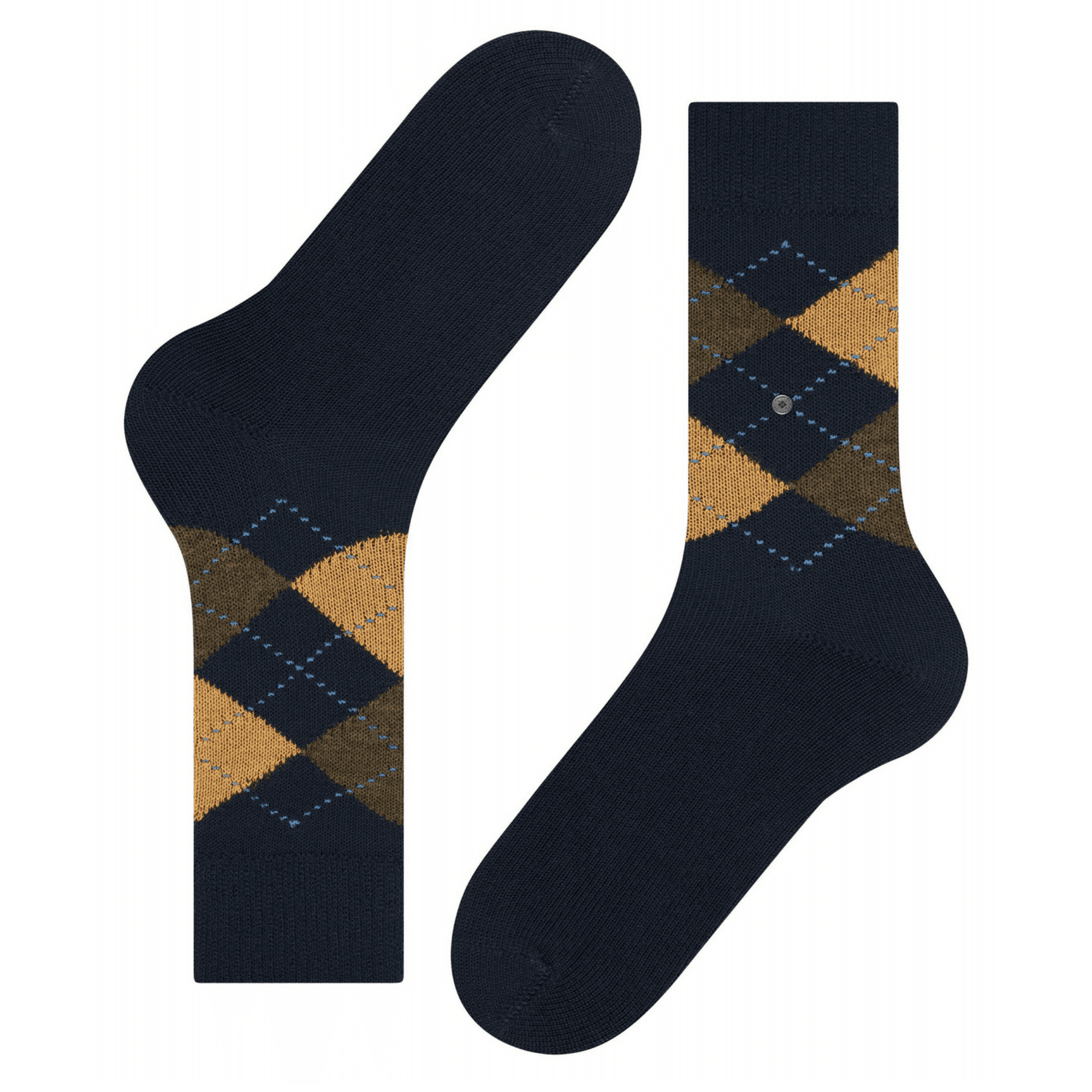 Burlington Socks Preston Socks - Blue and Yellow
