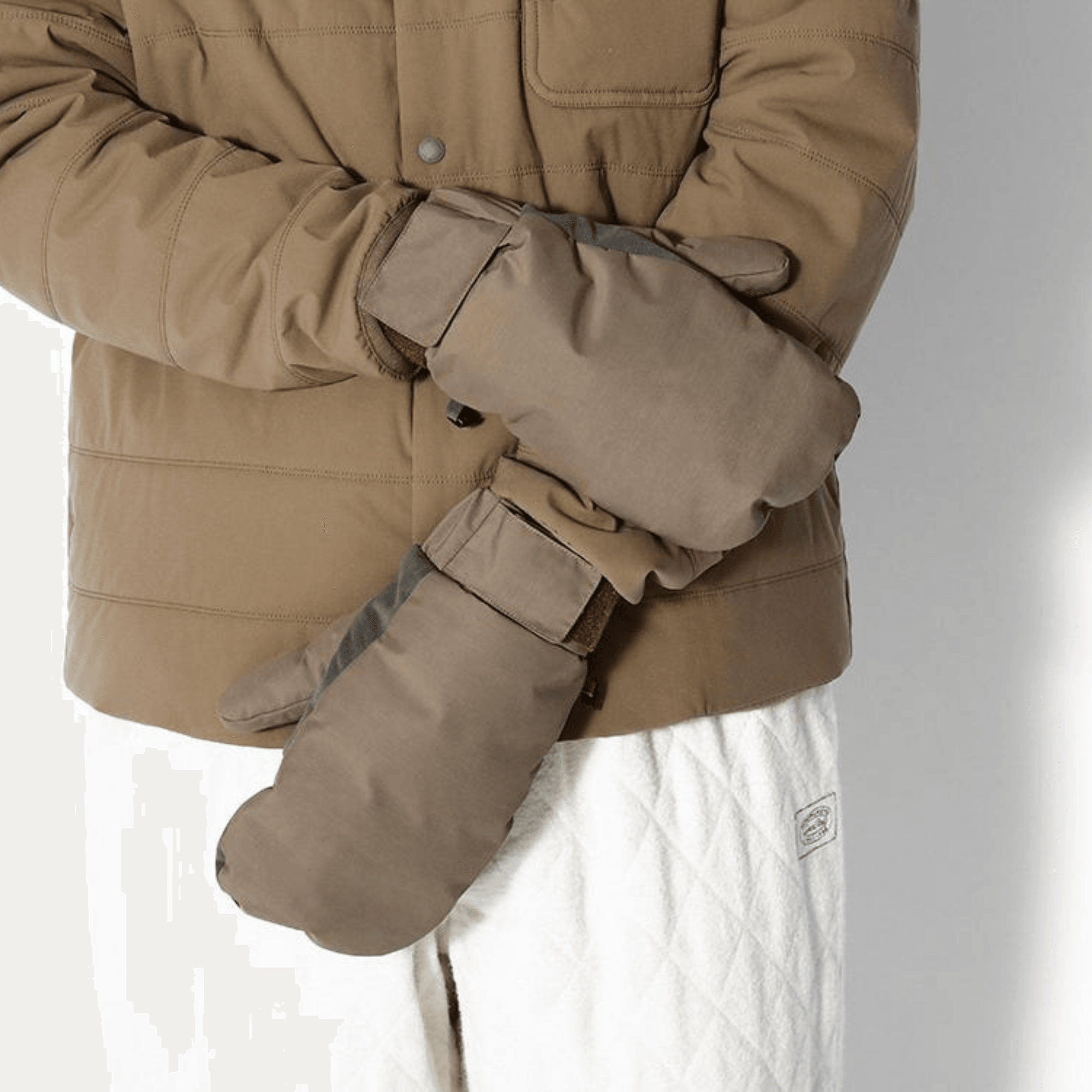 Snow Peak 2L Down Mittens - Brown