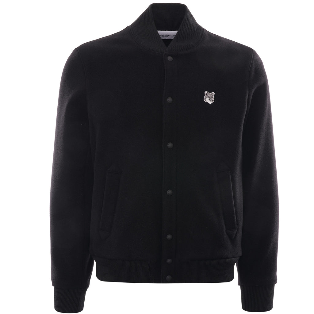 Maison Kitsune Classic Teddy Jacket - Black