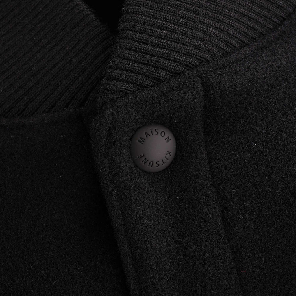 Maison Kitsune Classic Teddy Jacket - Black