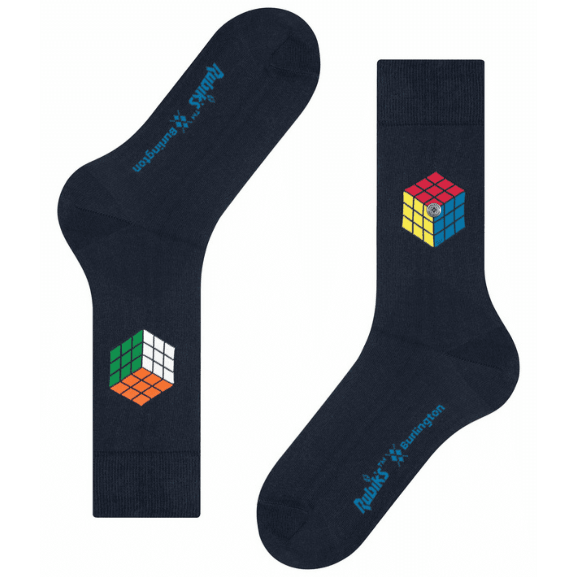 Burlington Socks x Rubiks Sock Giftbox - Marine