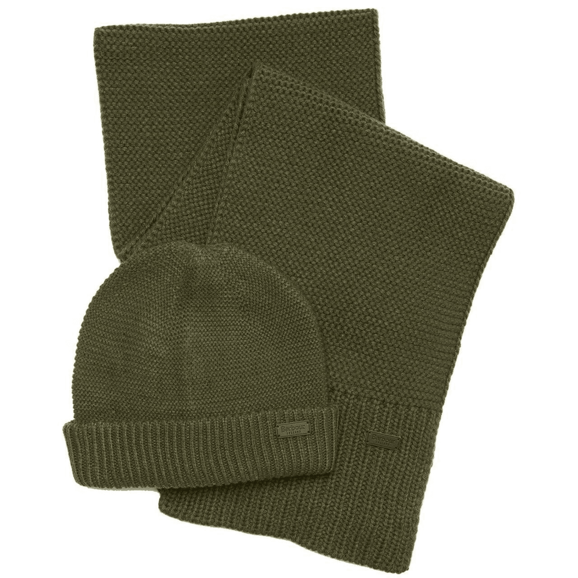 Barbour Wingate Beanie & Scarf Gift Set -Olive