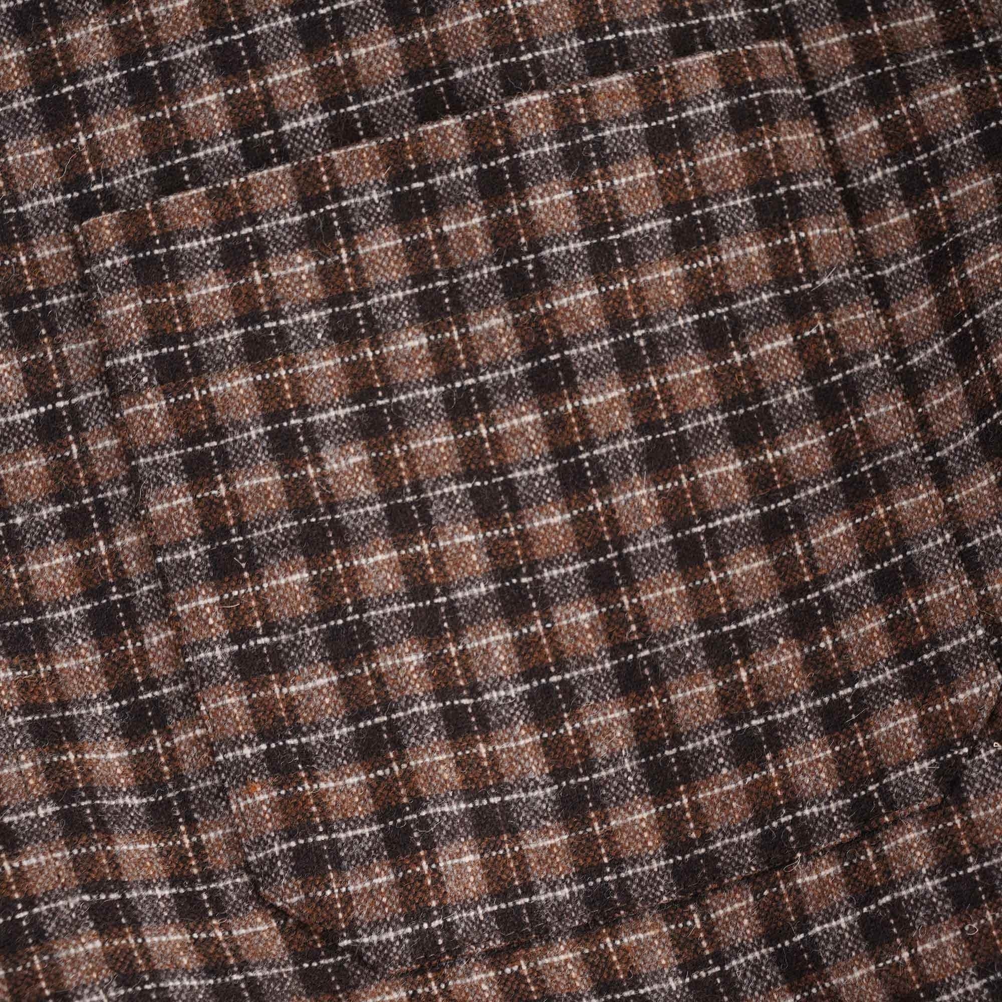 A.P.C. Justin Wool Check Overshirt - Marron