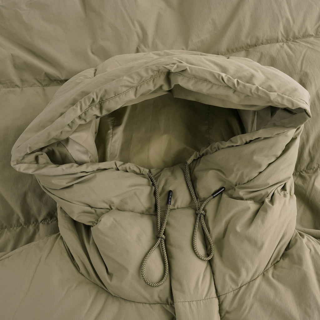 Snow Peak Recycled Nylon Ripstop Down Coat - Beige