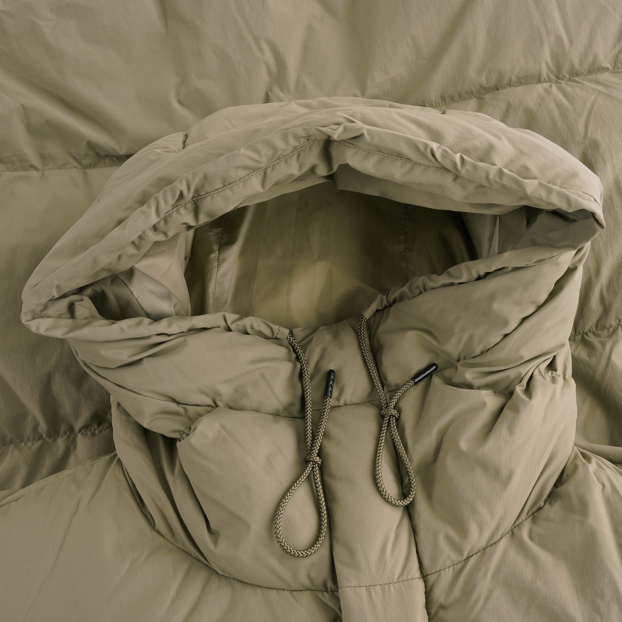 Snow Peak Recycled Nylon Ripstop Down Coat - Beige
