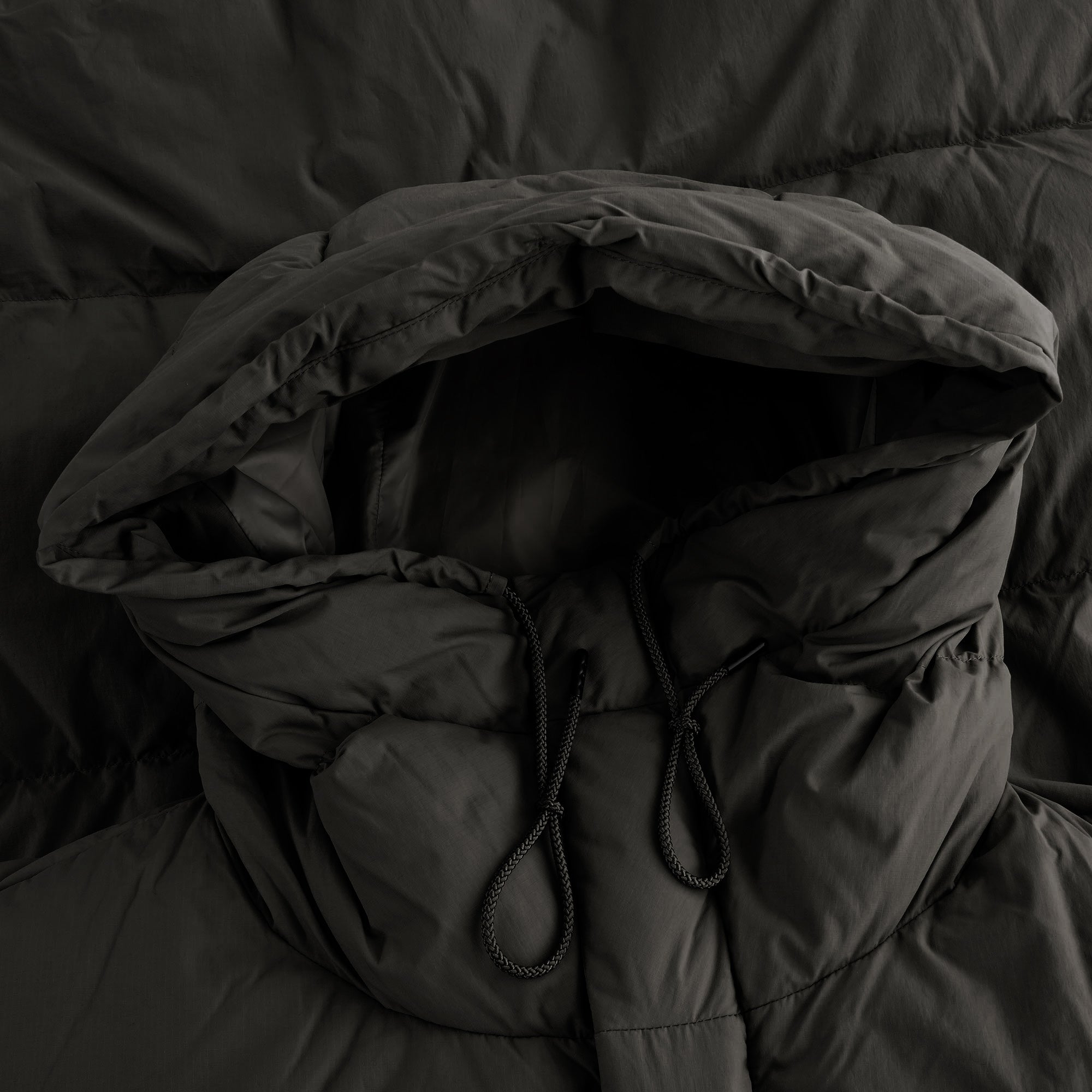 Snow Peak Recycled Nylon Ripstop Down Coat - Black