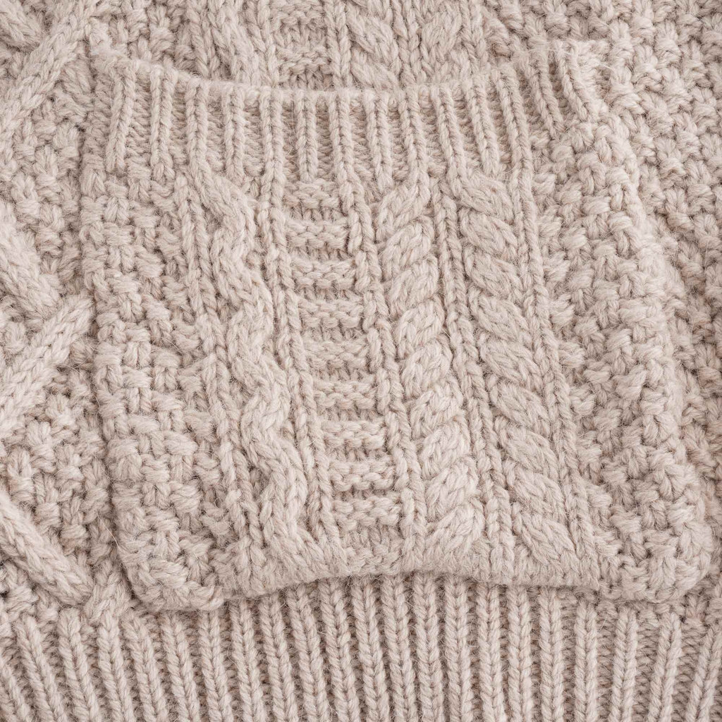 Snow Peak Alpaca Knit Cardigan - Ecru