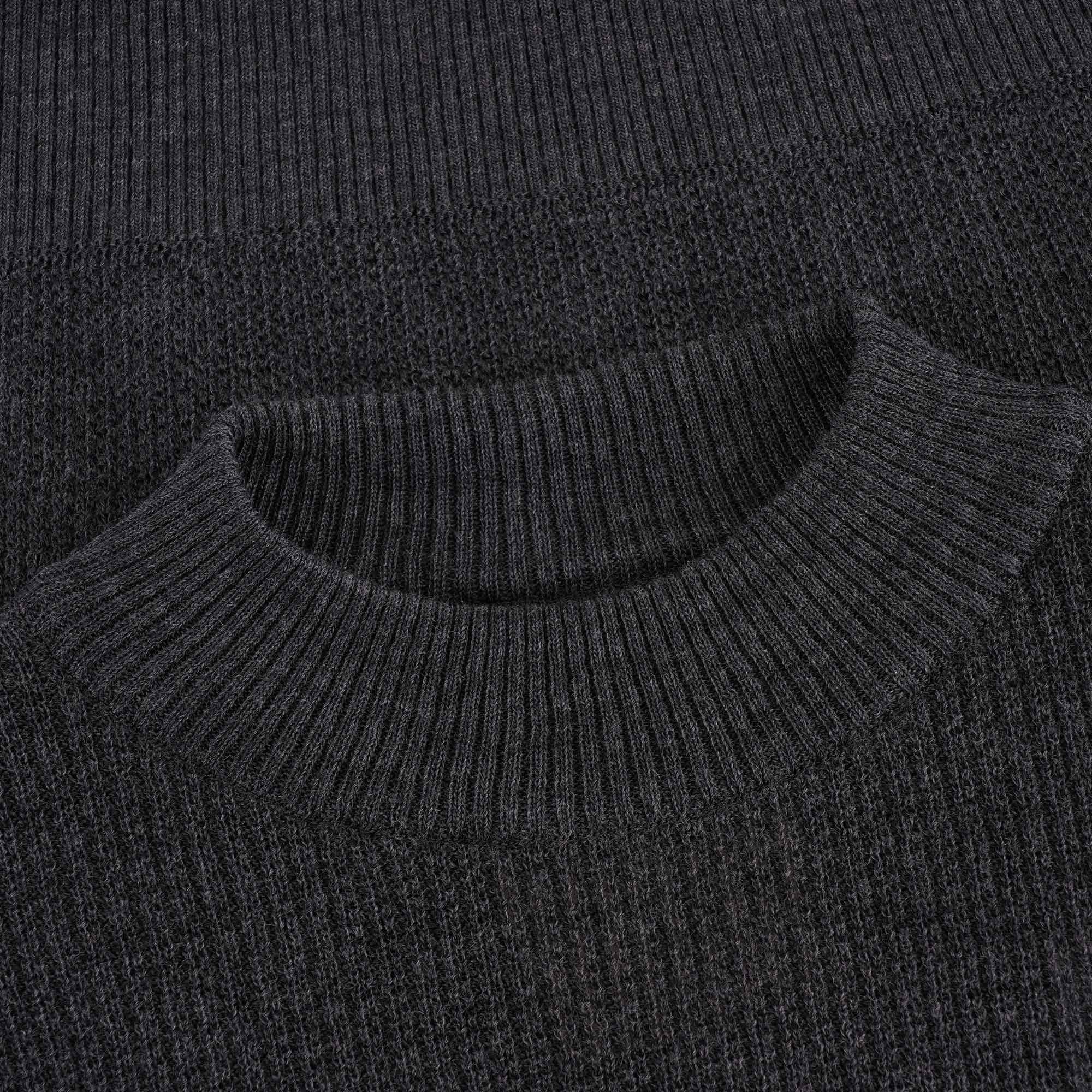 Snow Peak Waffle Knit Pullover - Grey