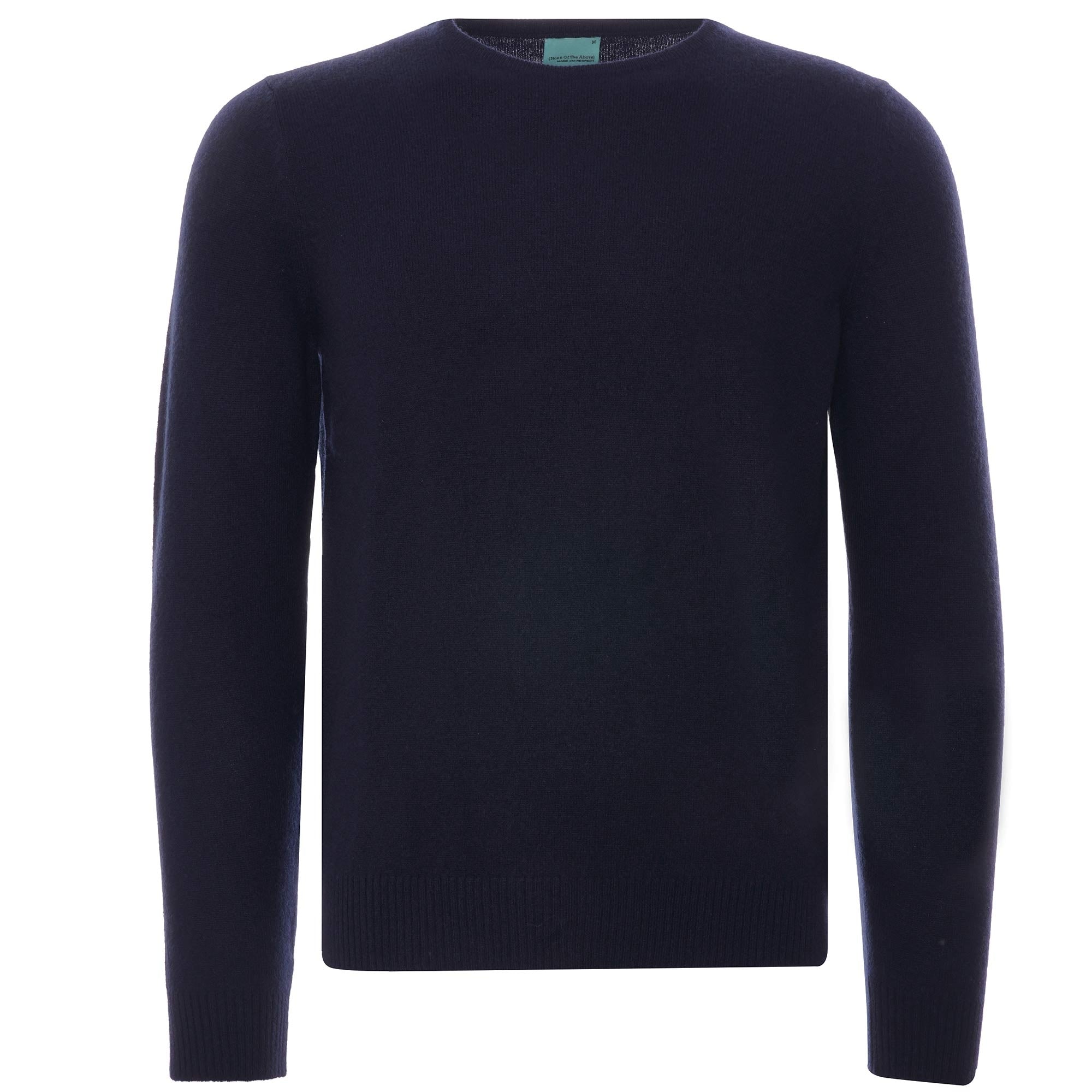 100% Cashmere Crew Neck Jumper - Navy