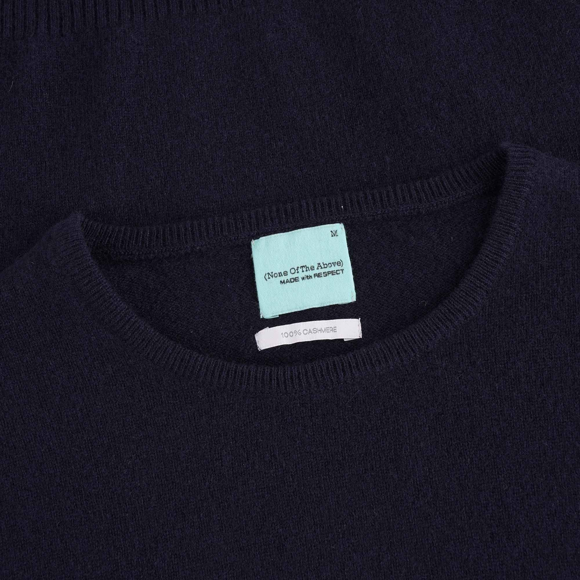 100% Cashmere Crew Neck Jumper - Navy