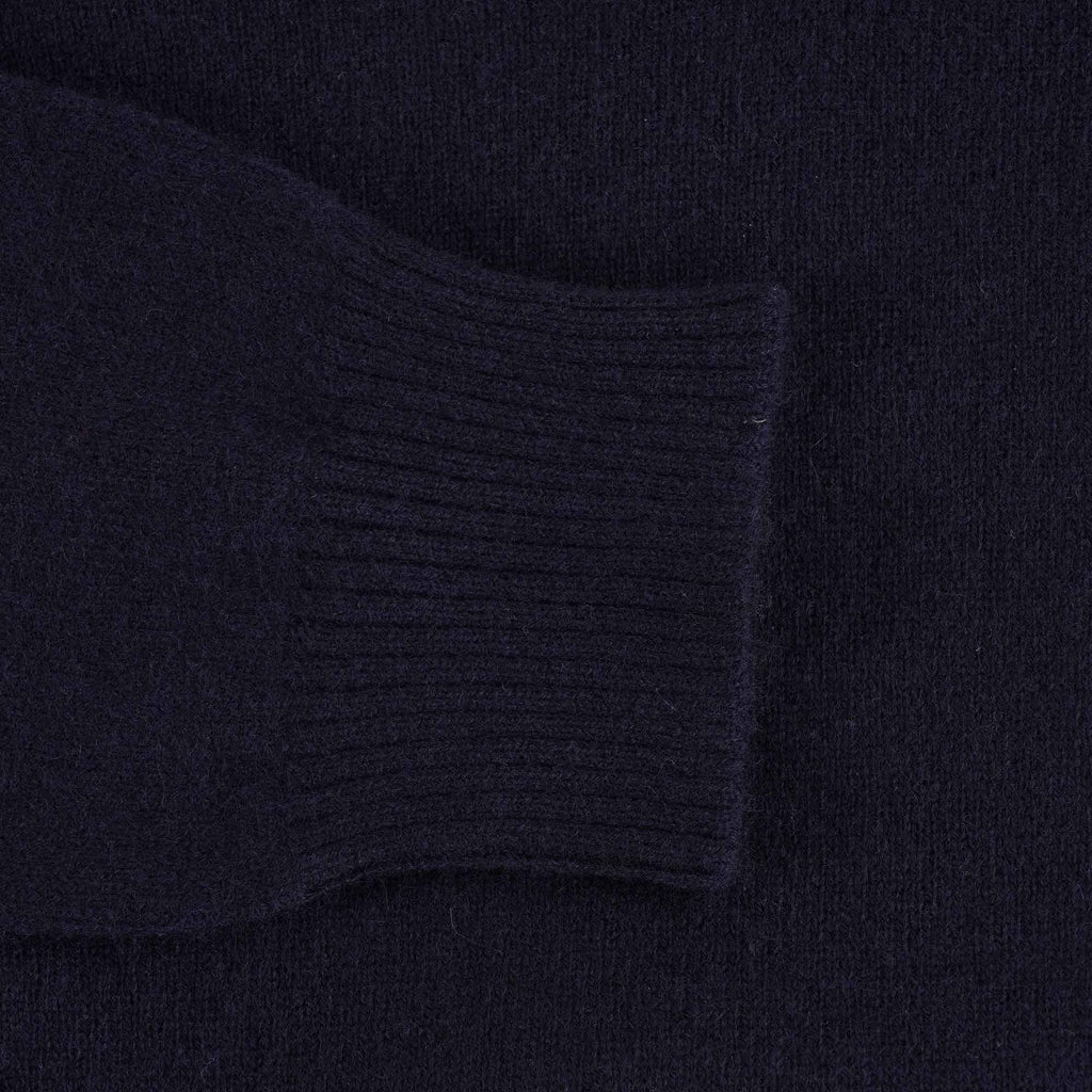 100% Cashmere Crew Neck Jumper - Navy