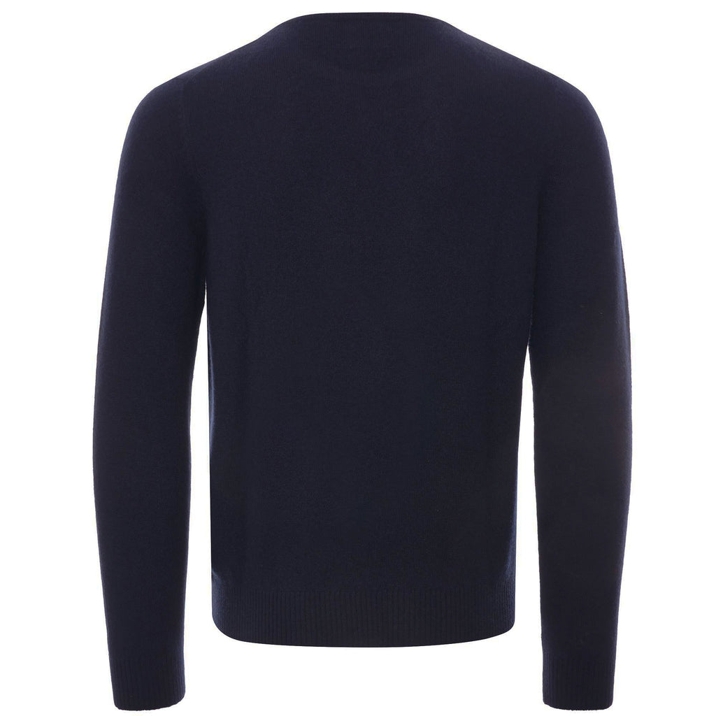 100% Cashmere Crew Neck Jumper - Navy