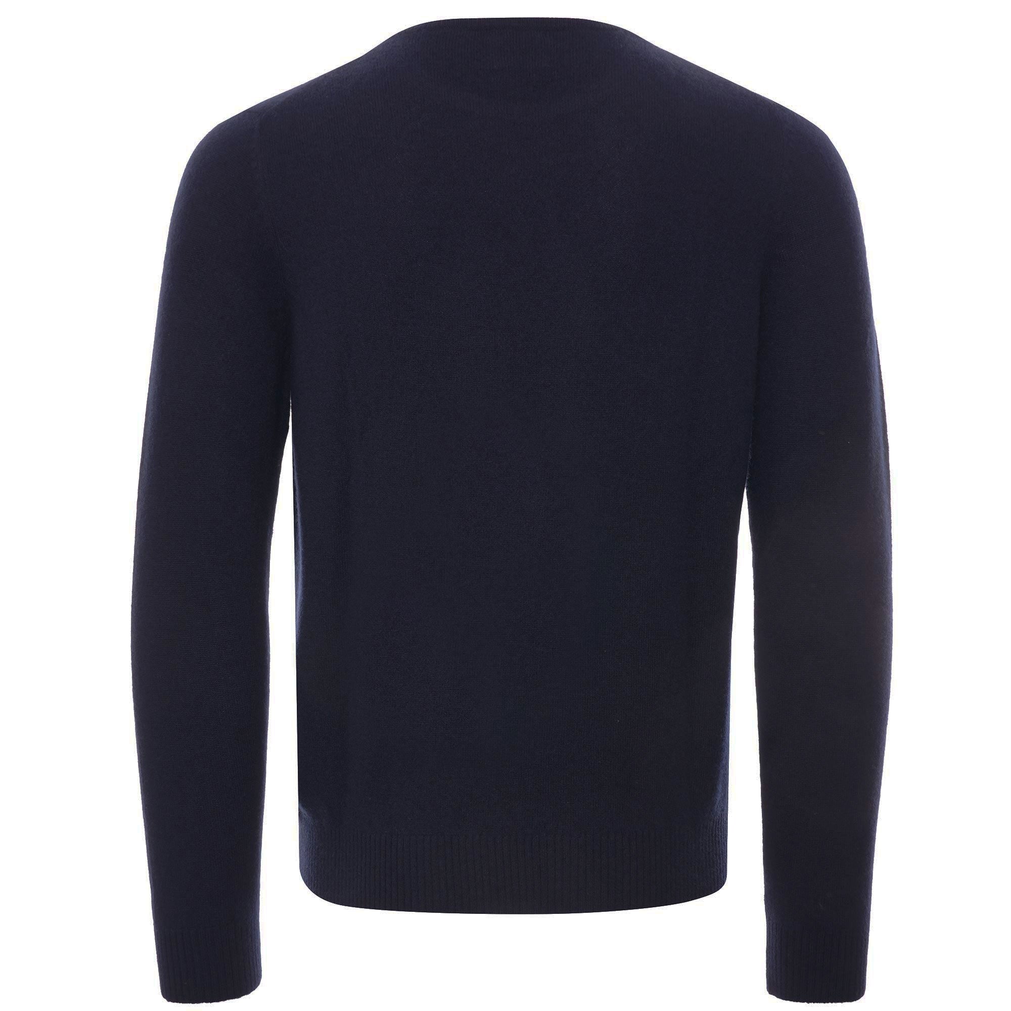 100% Cashmere Crew Neck Jumper - Navy