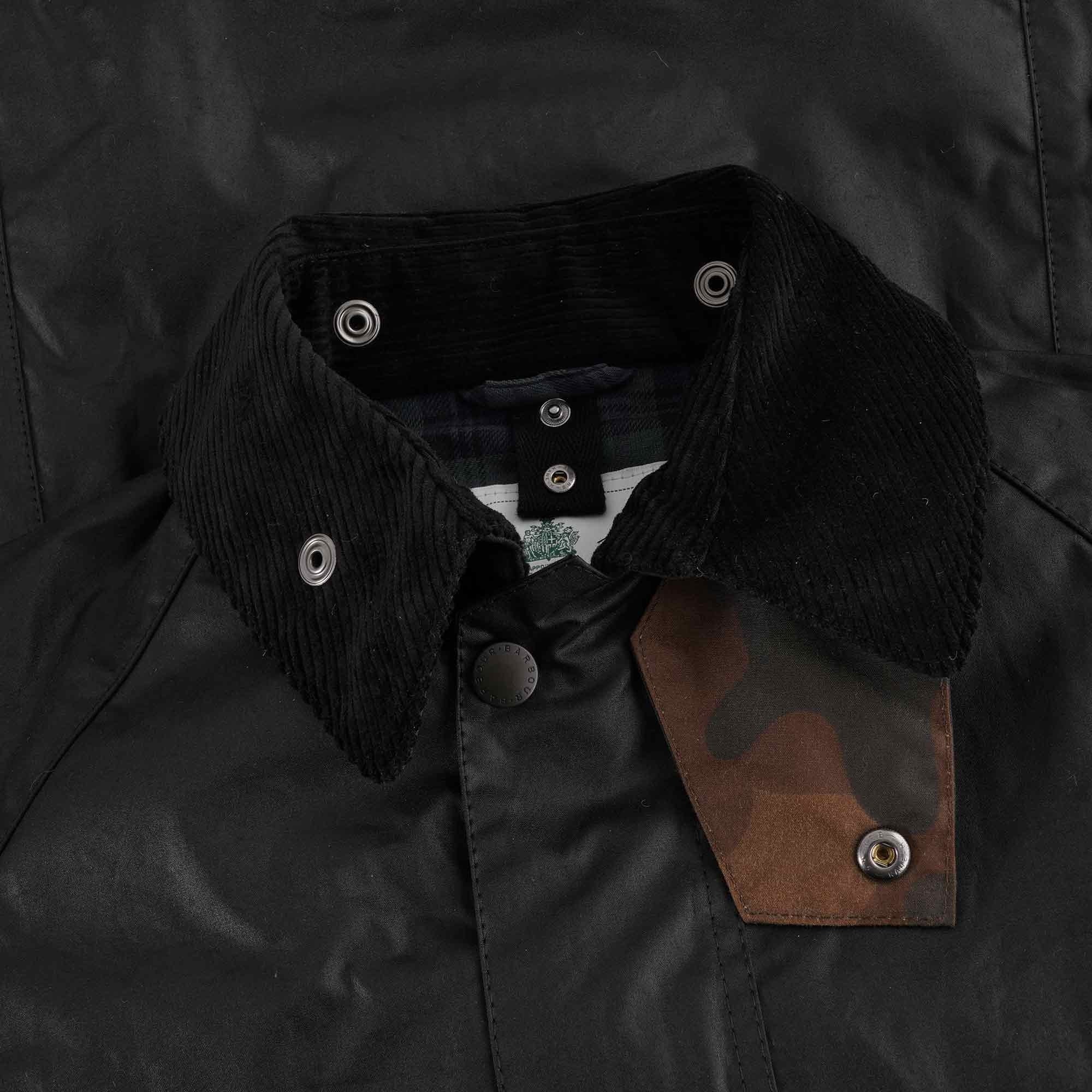 Barbour SL Bedale Waxed Jacket - Black – Stuarts London