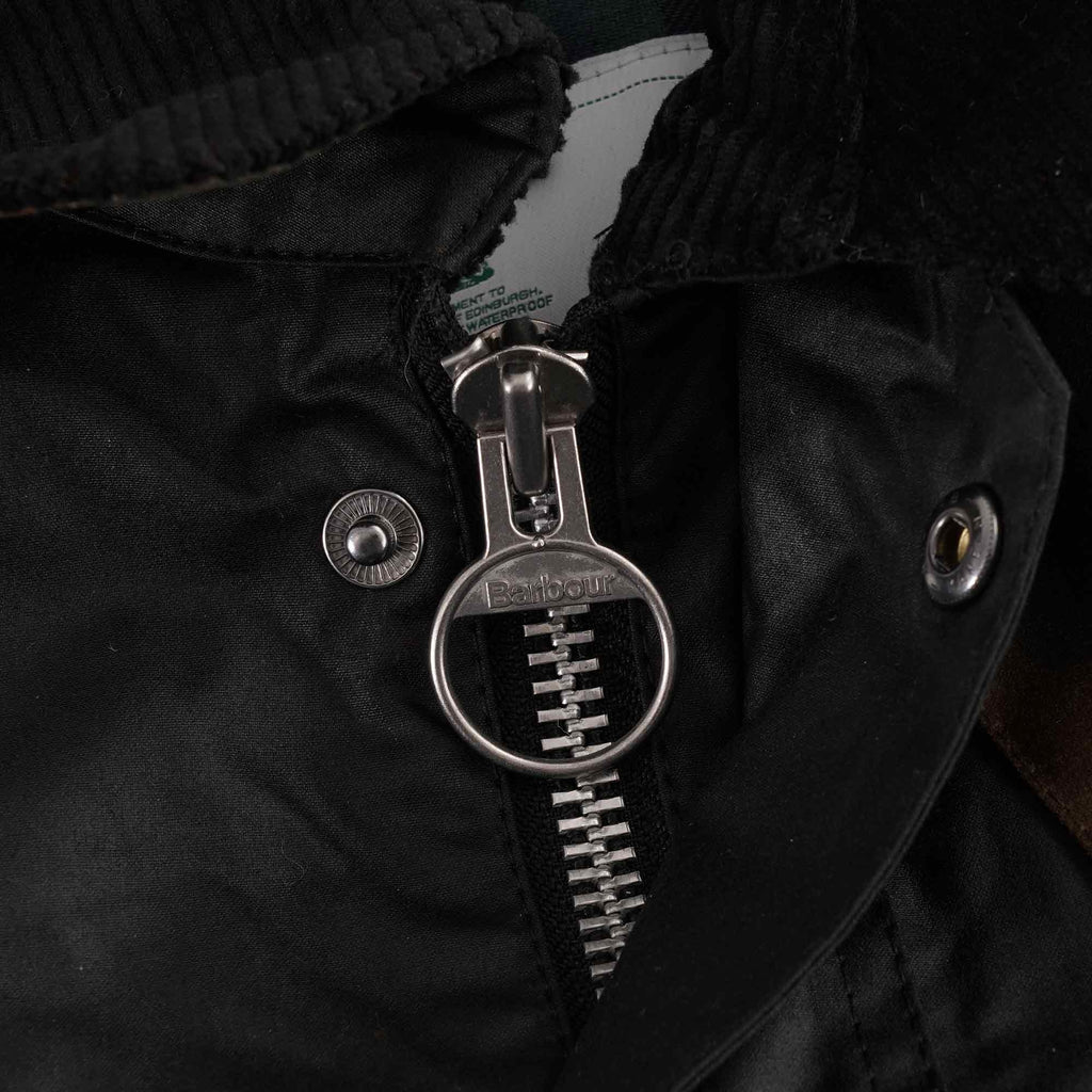 Barbour SL Bedale Waxed Jacket - Black