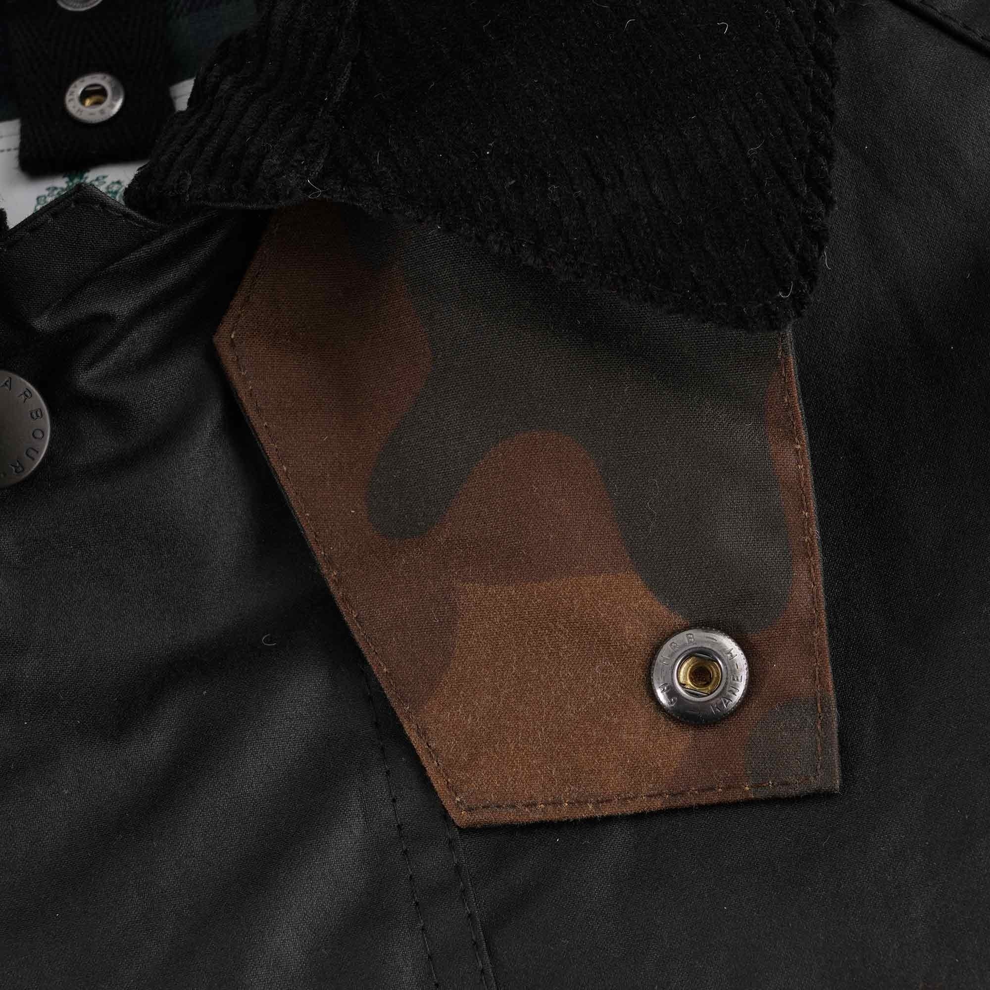 Barbour SL Bedale Waxed Jacket - Black
