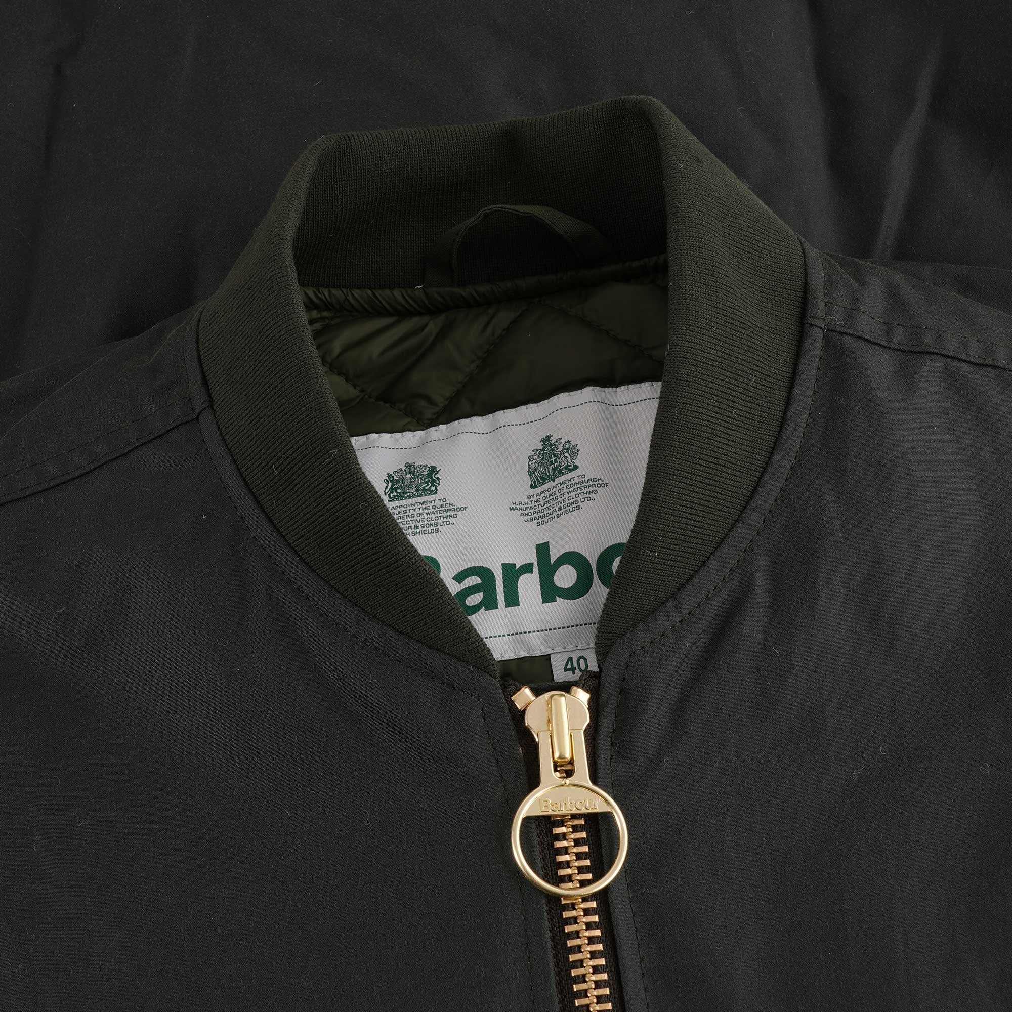 Barbour Rib Collar Westmorland Wax Vest - Sage