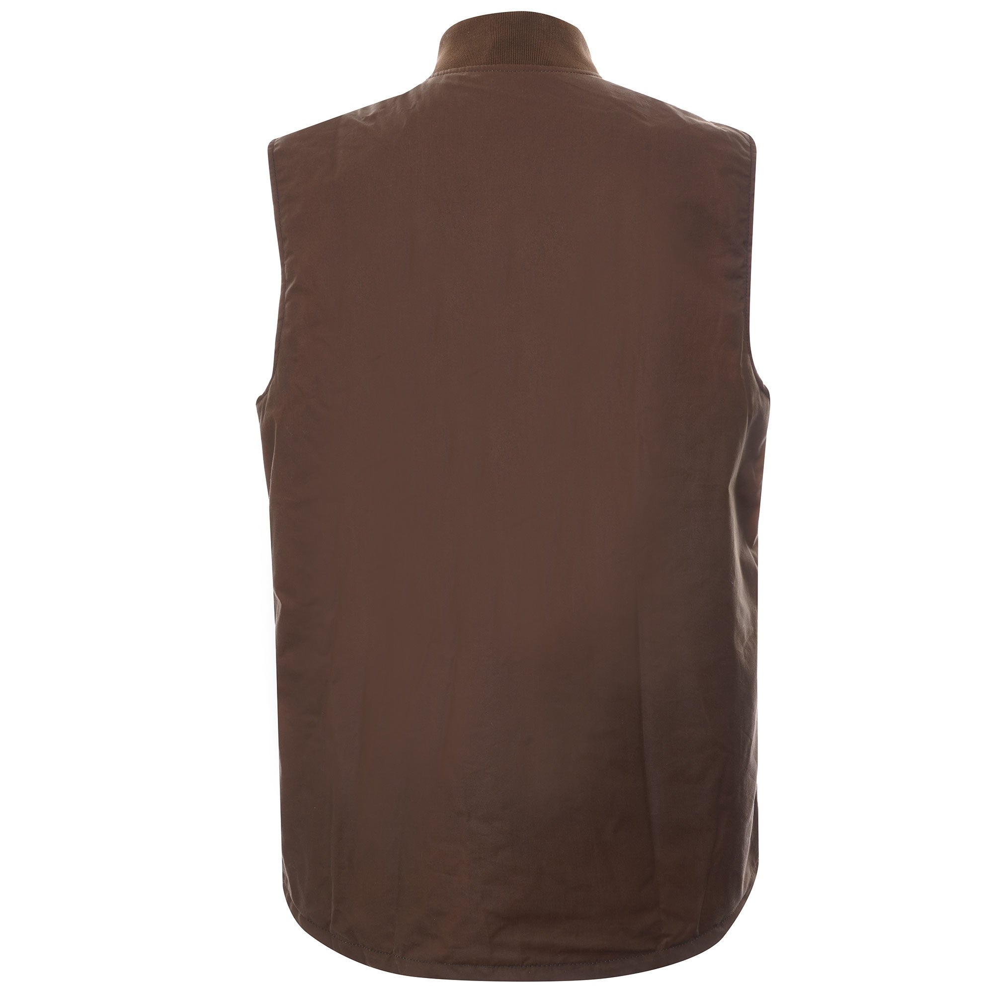 Barbour Rib Collar Westmorland Wax Vest - Bark
