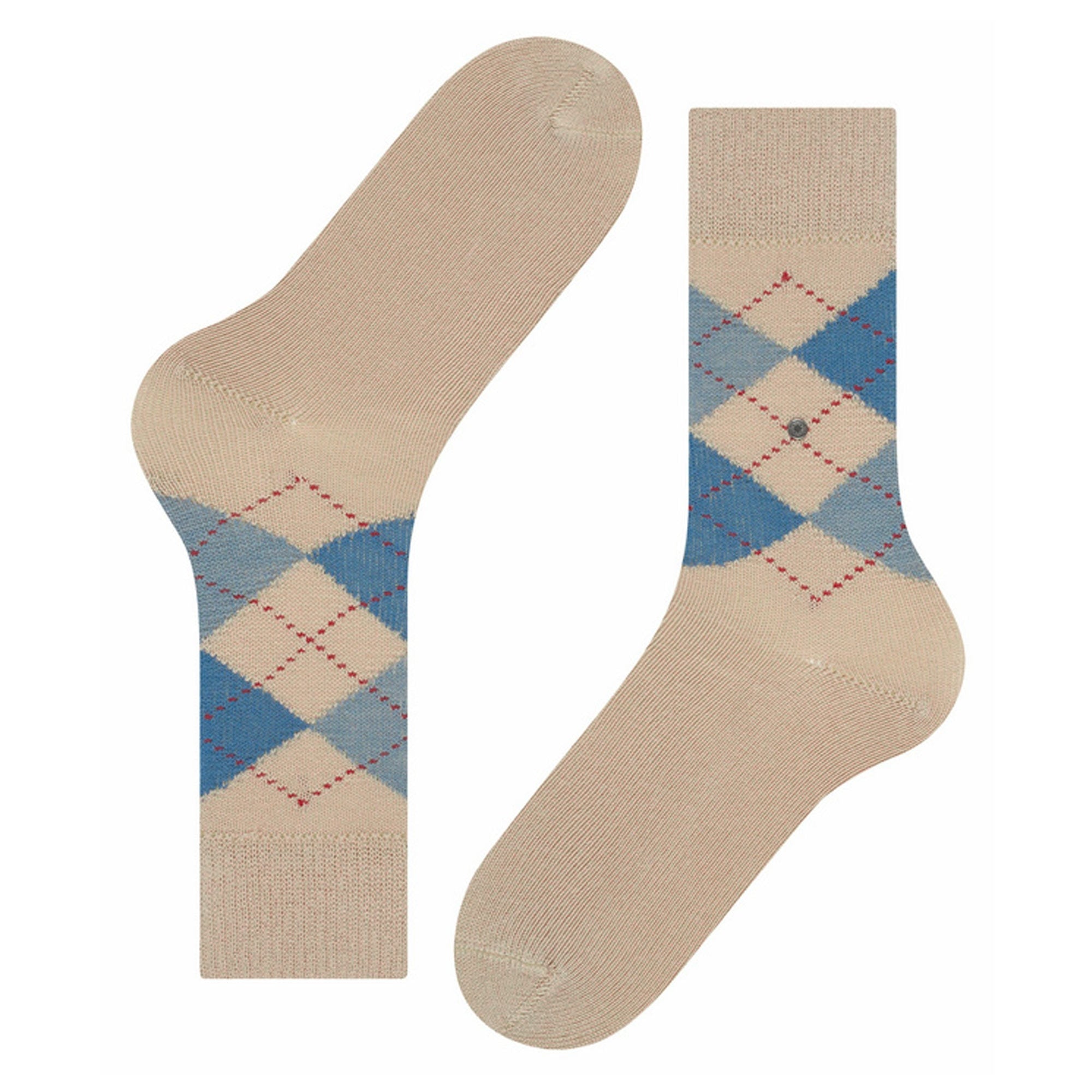 Burlington Socks Preston Socks - Beige/Blue