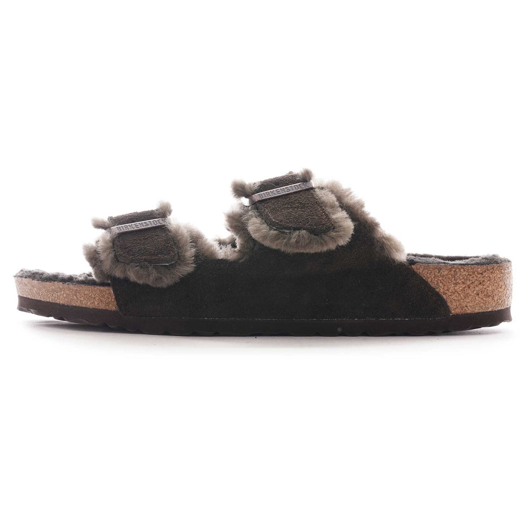 Birkenstock Arizona Shearling Suede Leather - Mocca