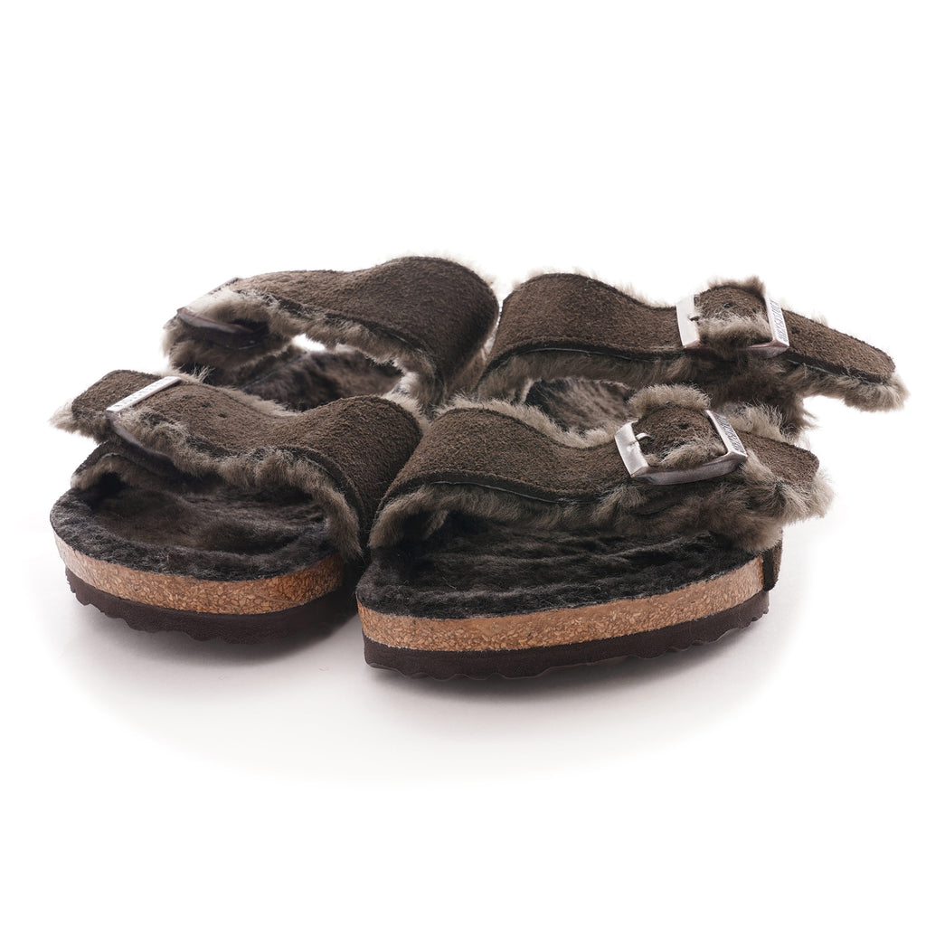 Birkenstock Arizona Shearling Suede Leather - Mocca