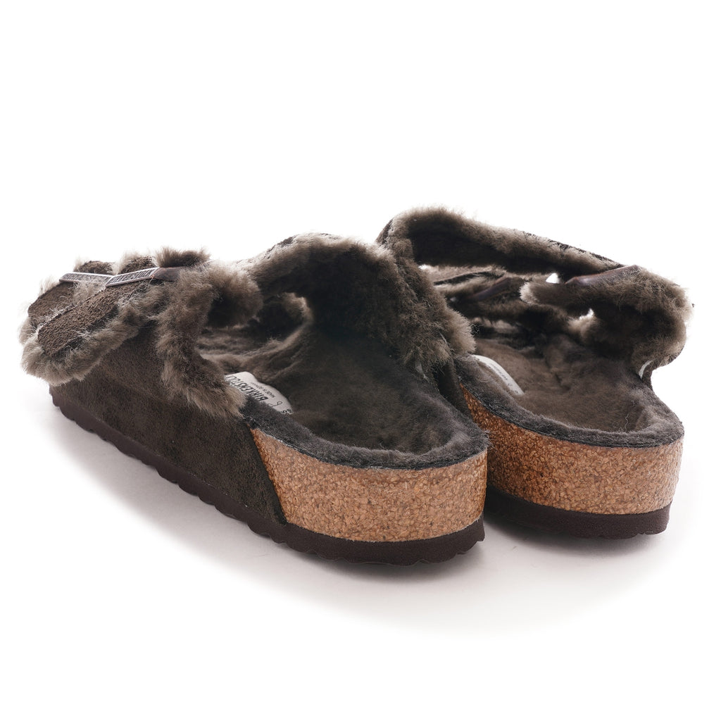 Birkenstock Arizona Shearling Suede Leather - Mocca