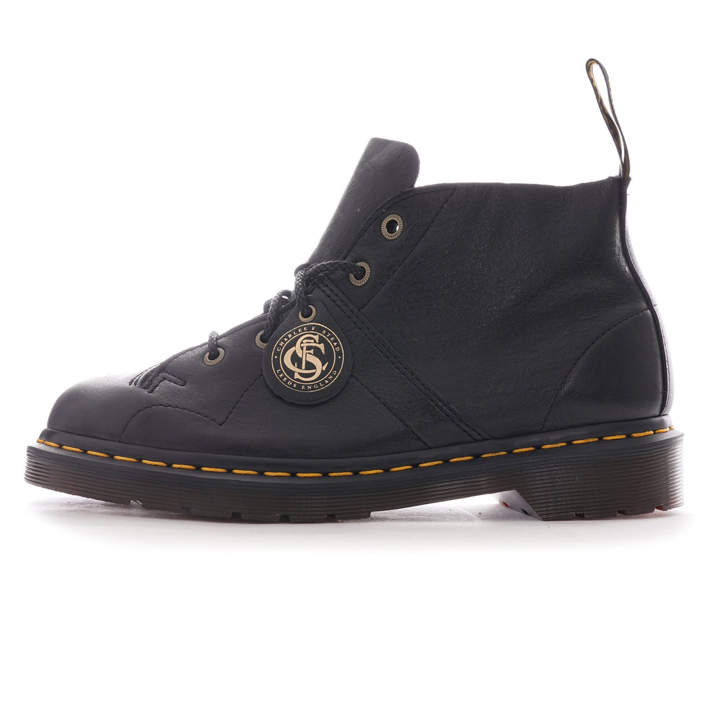 Dr. Martens Made In England Church Monkey Boot - Black Buckingham