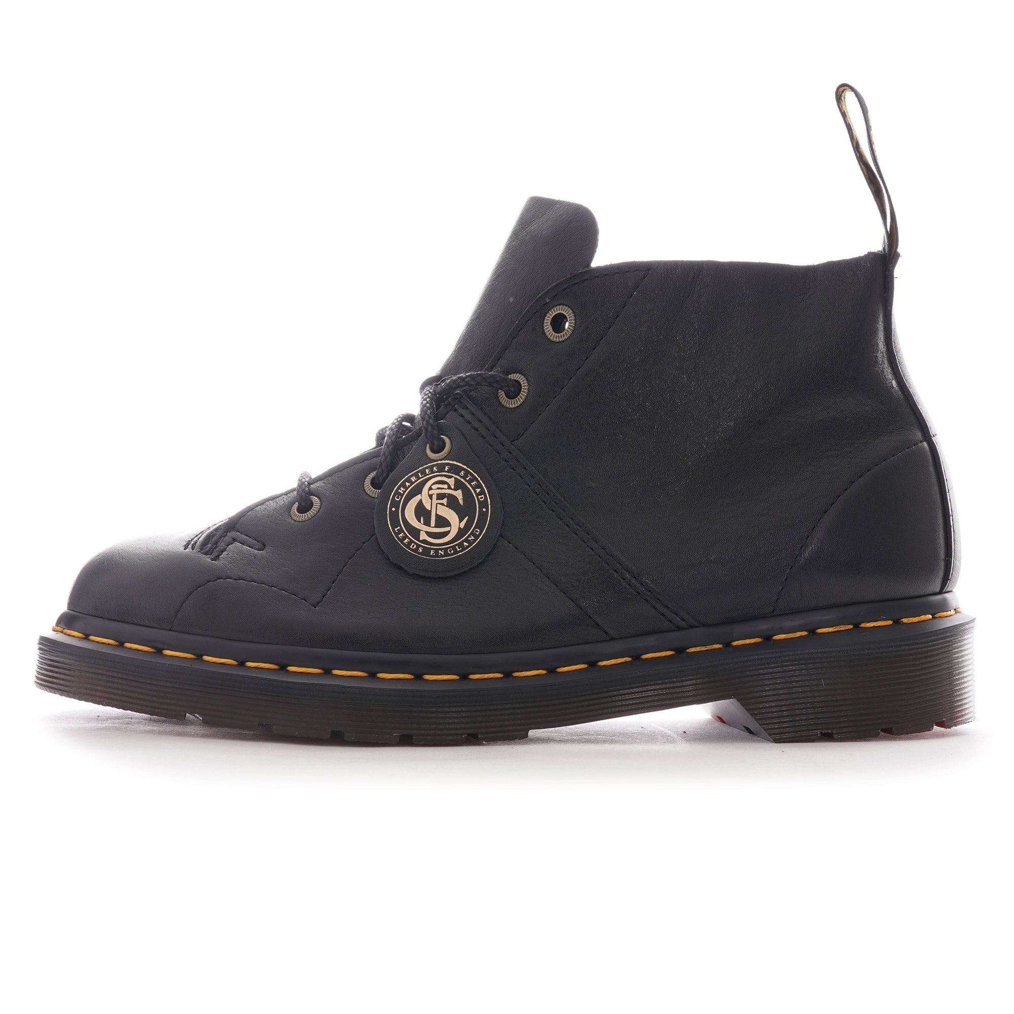 Dr. Martens Made In England Church Monkey Boot - Black Buckingham