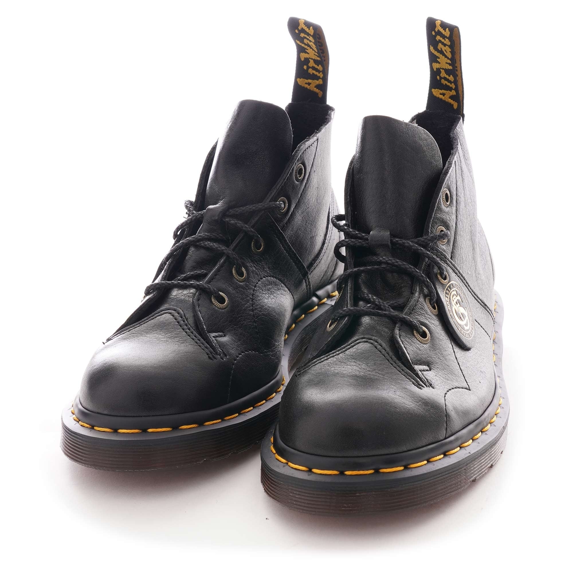Dr. Martens Made In England Church Monkey Boot - Black Buckingham